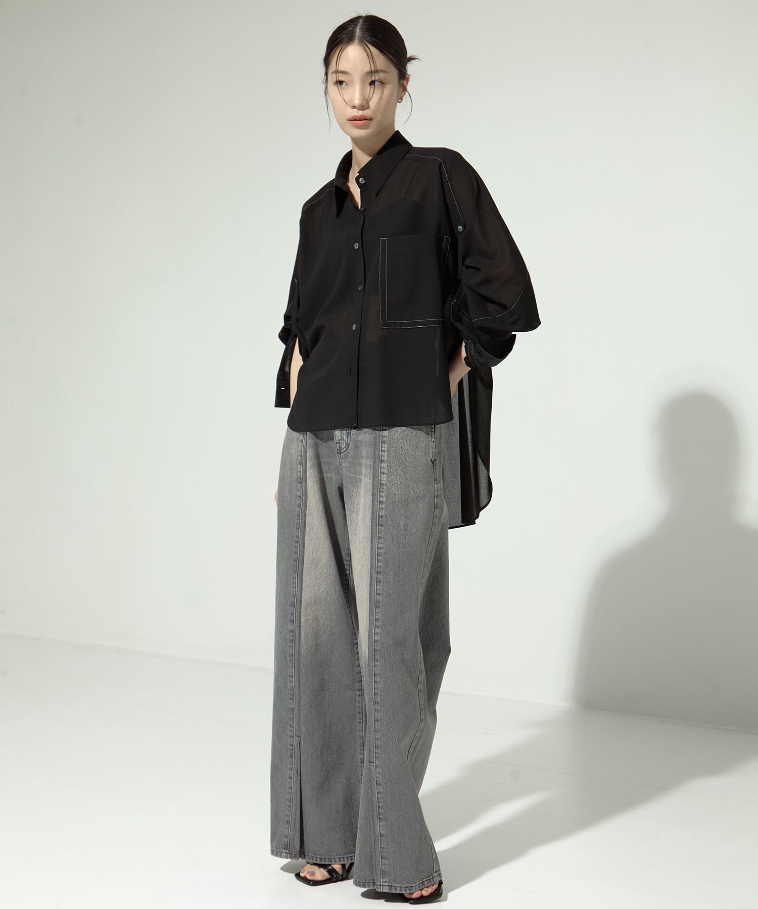 Matte Sheer Over Shirt STUDIOUS
