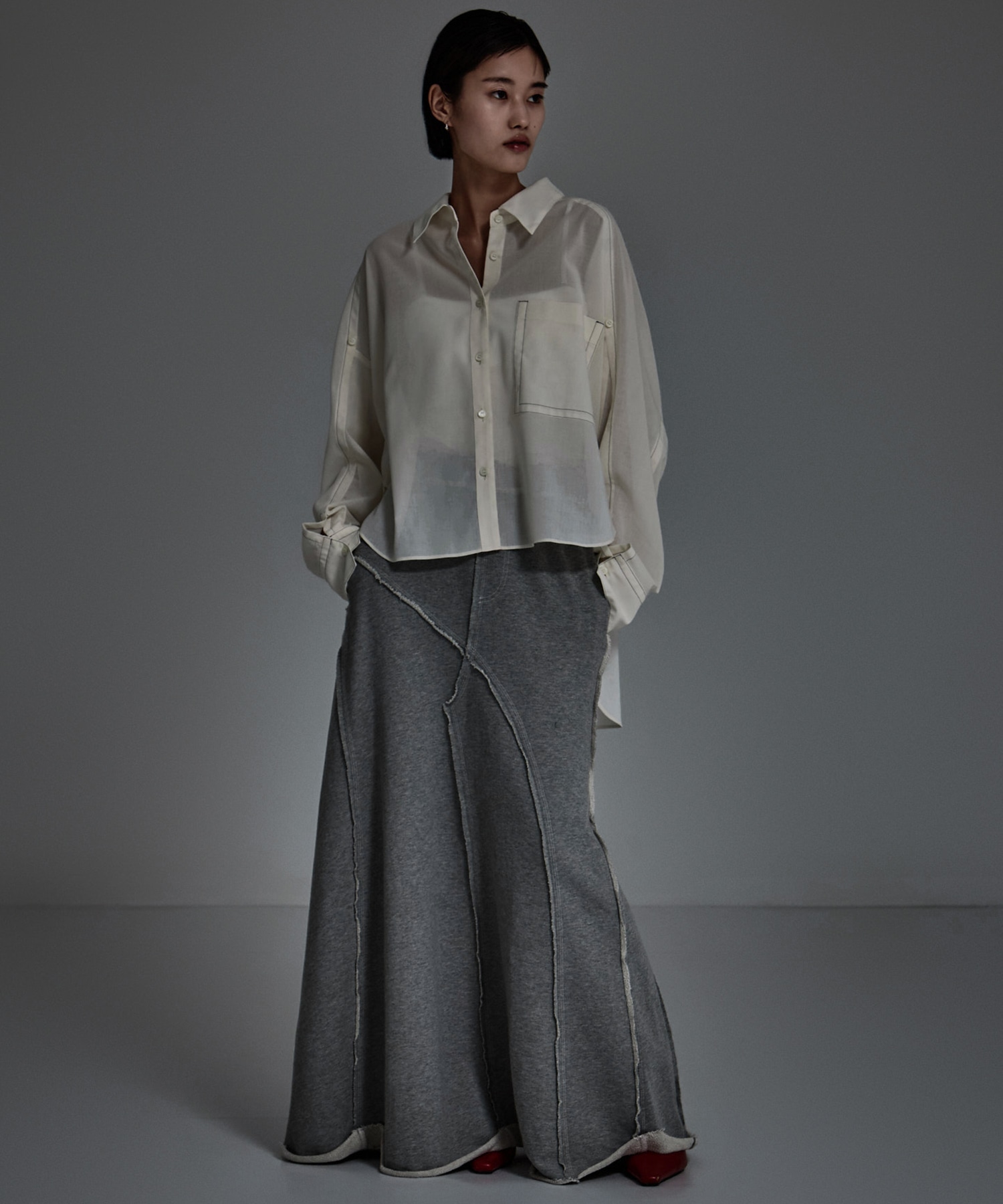Stetched Sheer Shirt STUDIOUS