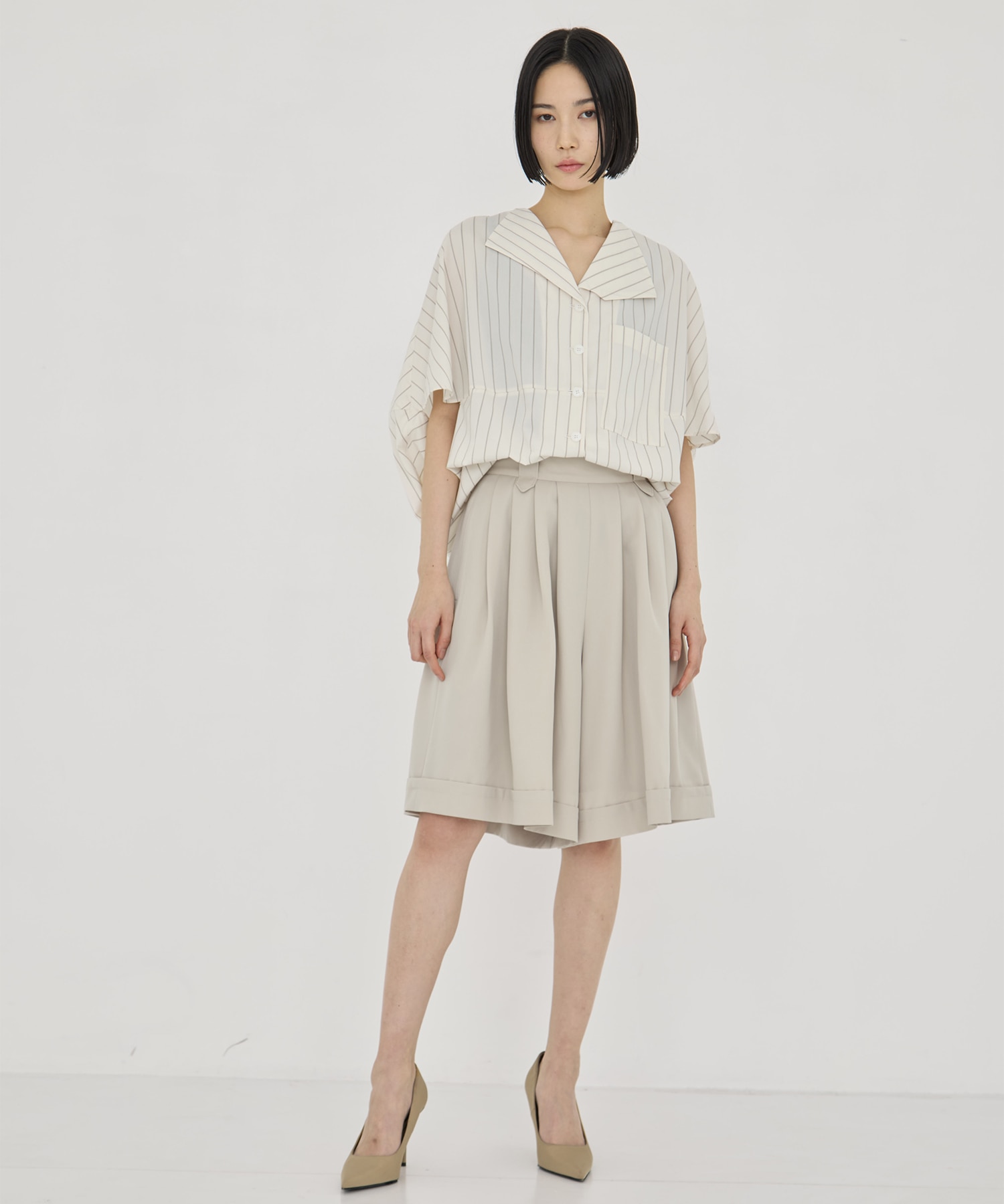 Aura Stripe shirt AKIRANAKA