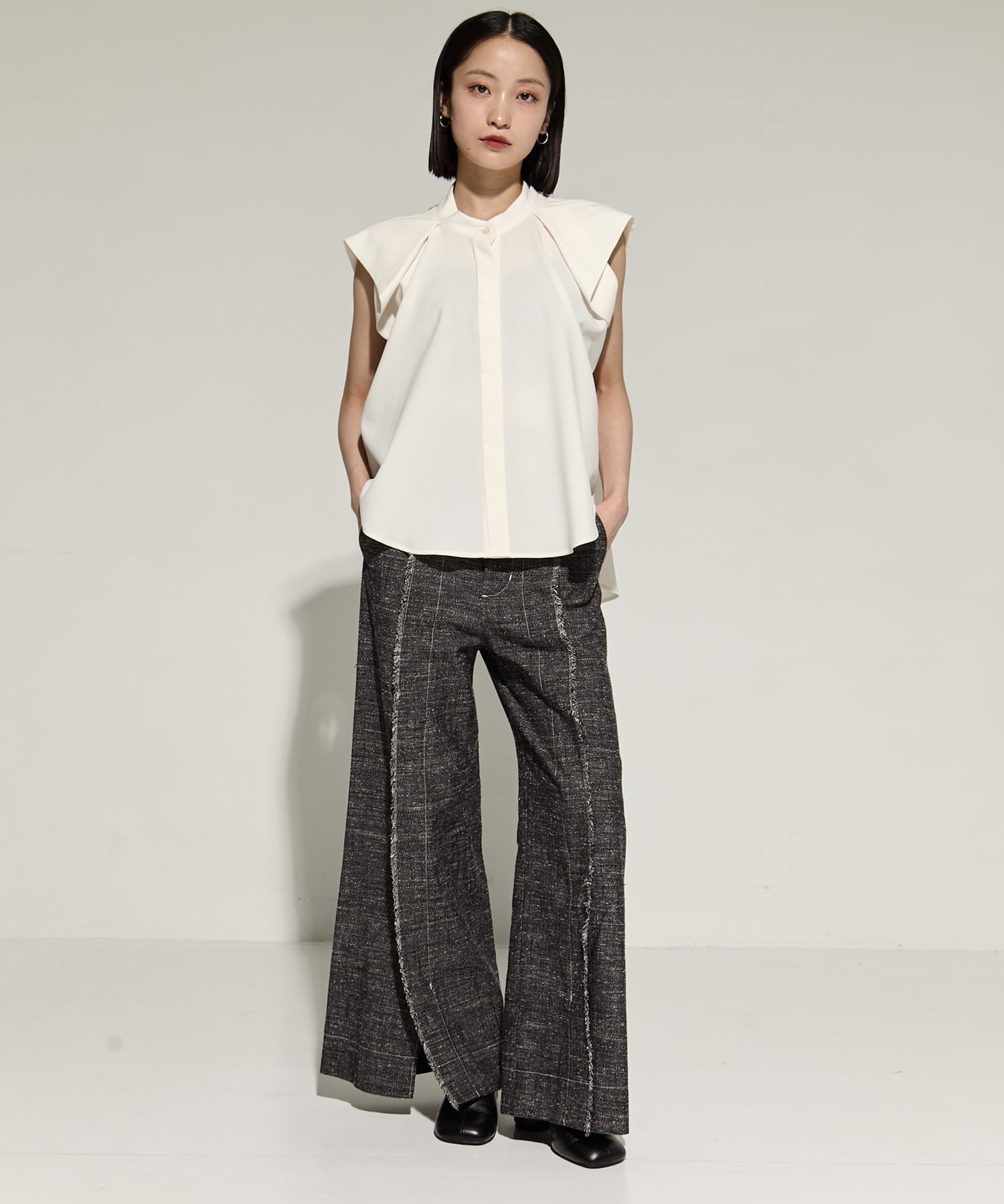 French Sleeve Drape Shirt STUDIOUS