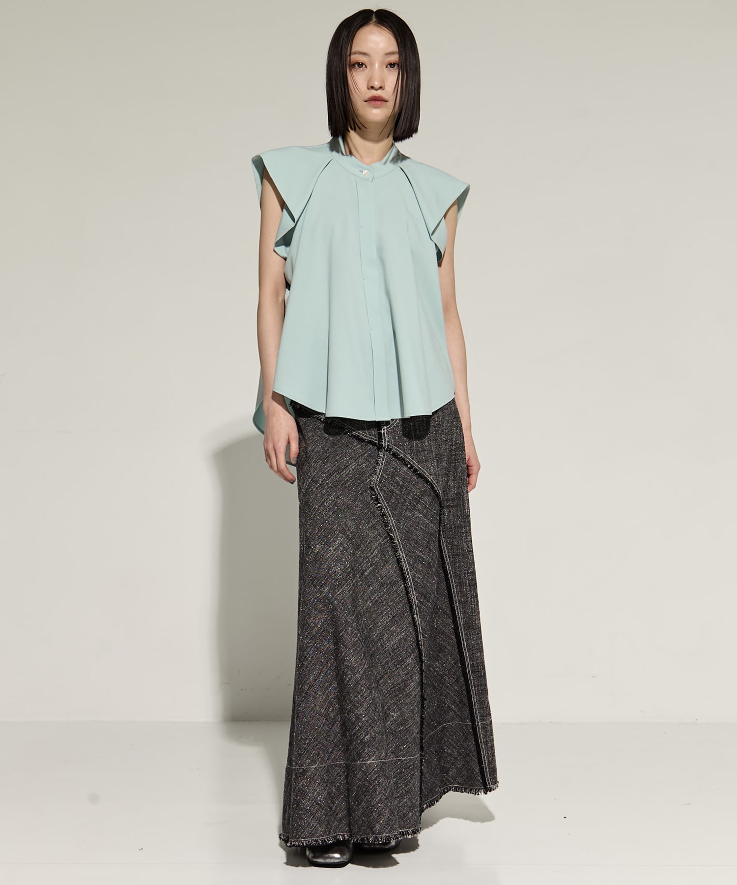 French Sleeve Drape Shirt STUDIOUS