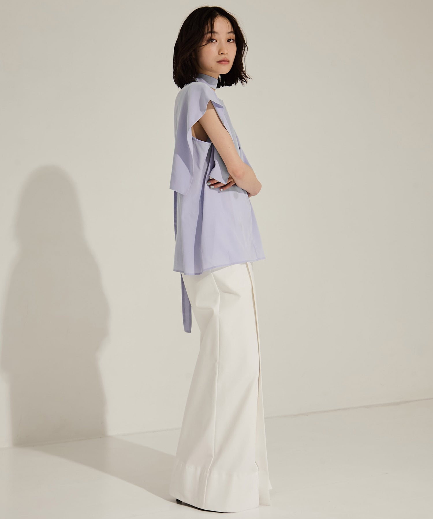 SQUARE SLEEVE BLOUSE CLANE