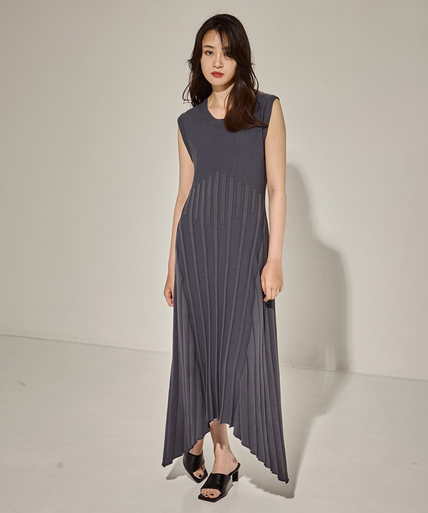 別注NO SLEEVE KNIT DRESS CINOH