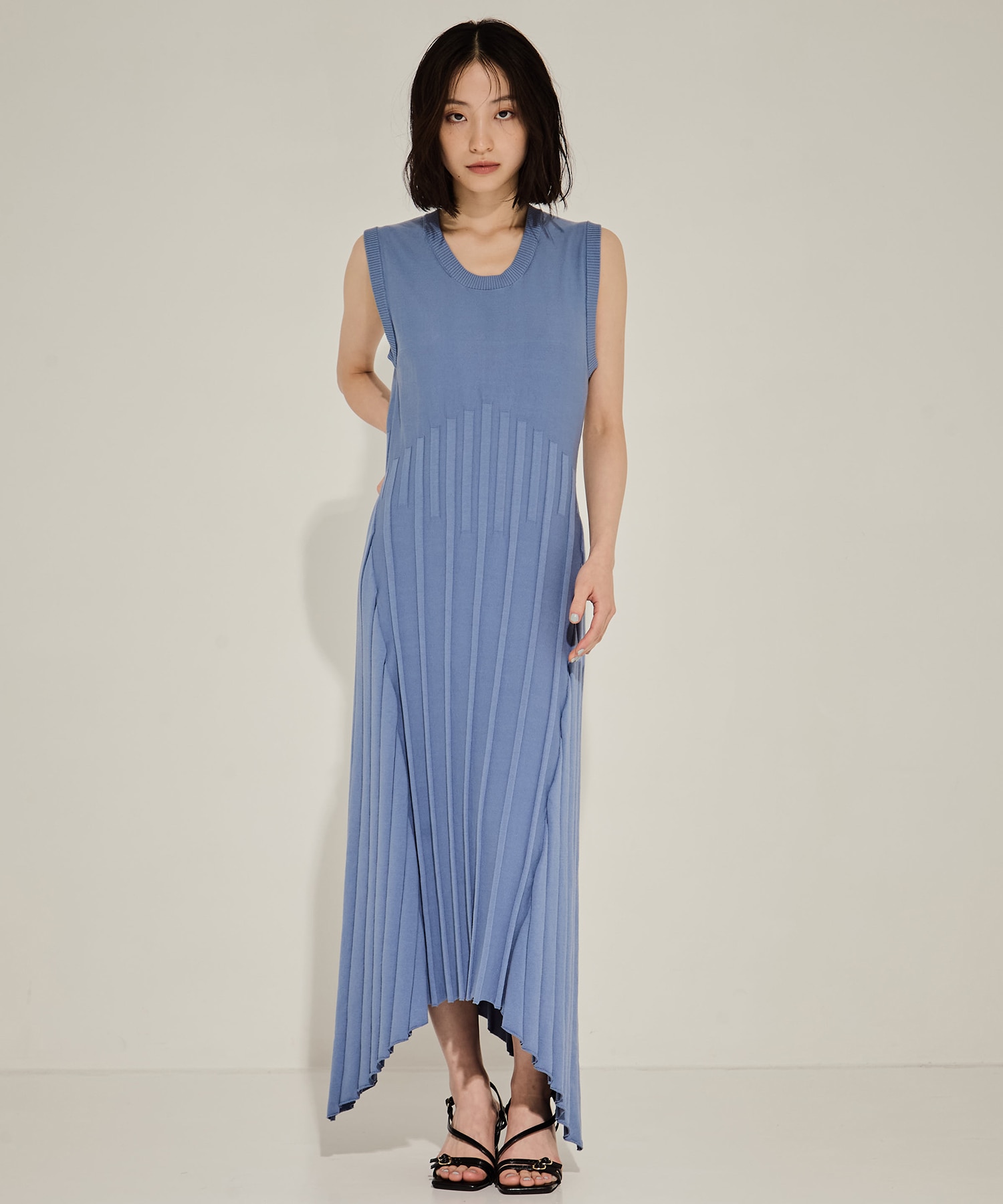 別注NO SLEEVE KNIT DRESS CINOH