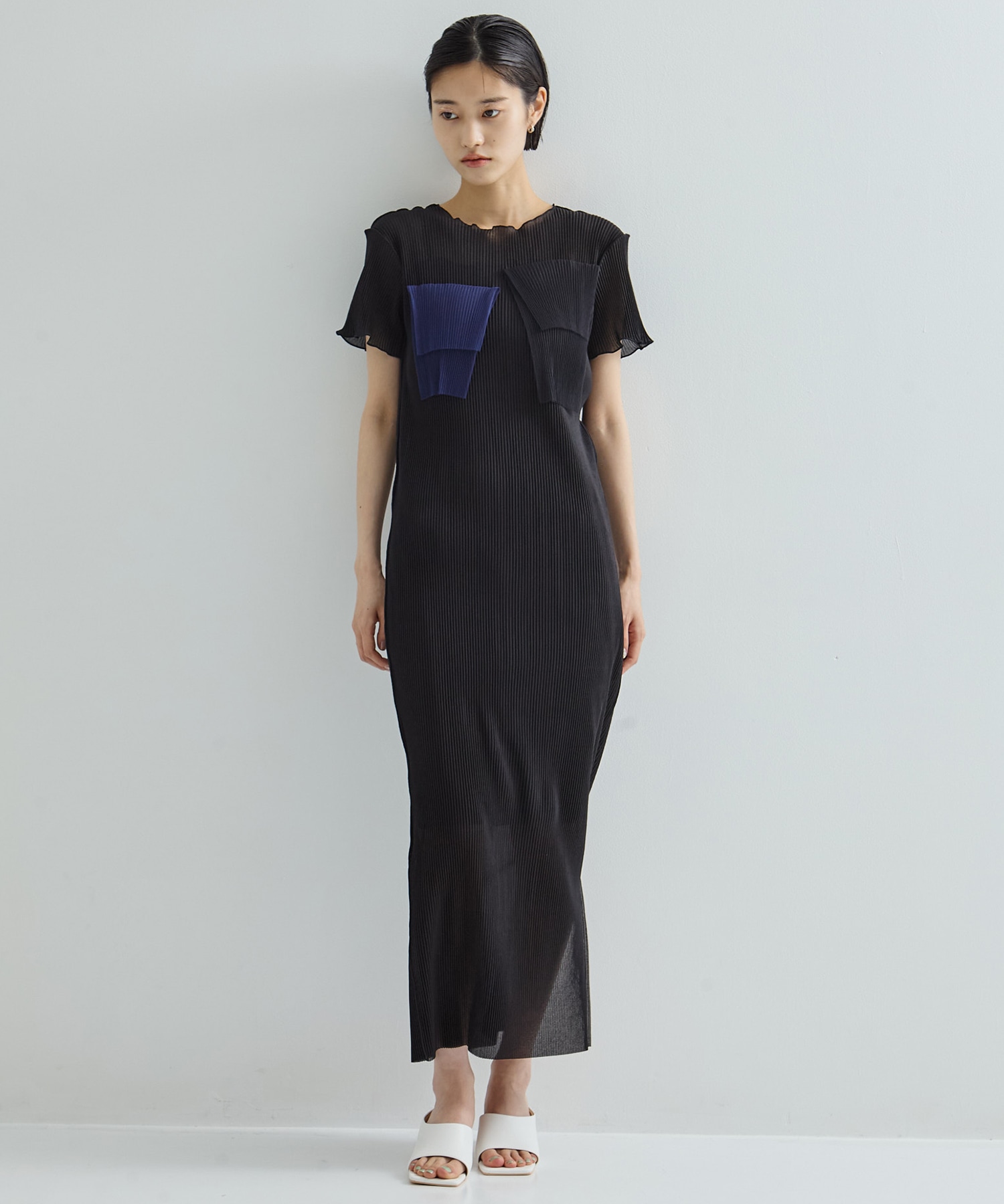 別注SHEER LAYERED SHORT SLEEVE DRESS kotohayokozawa