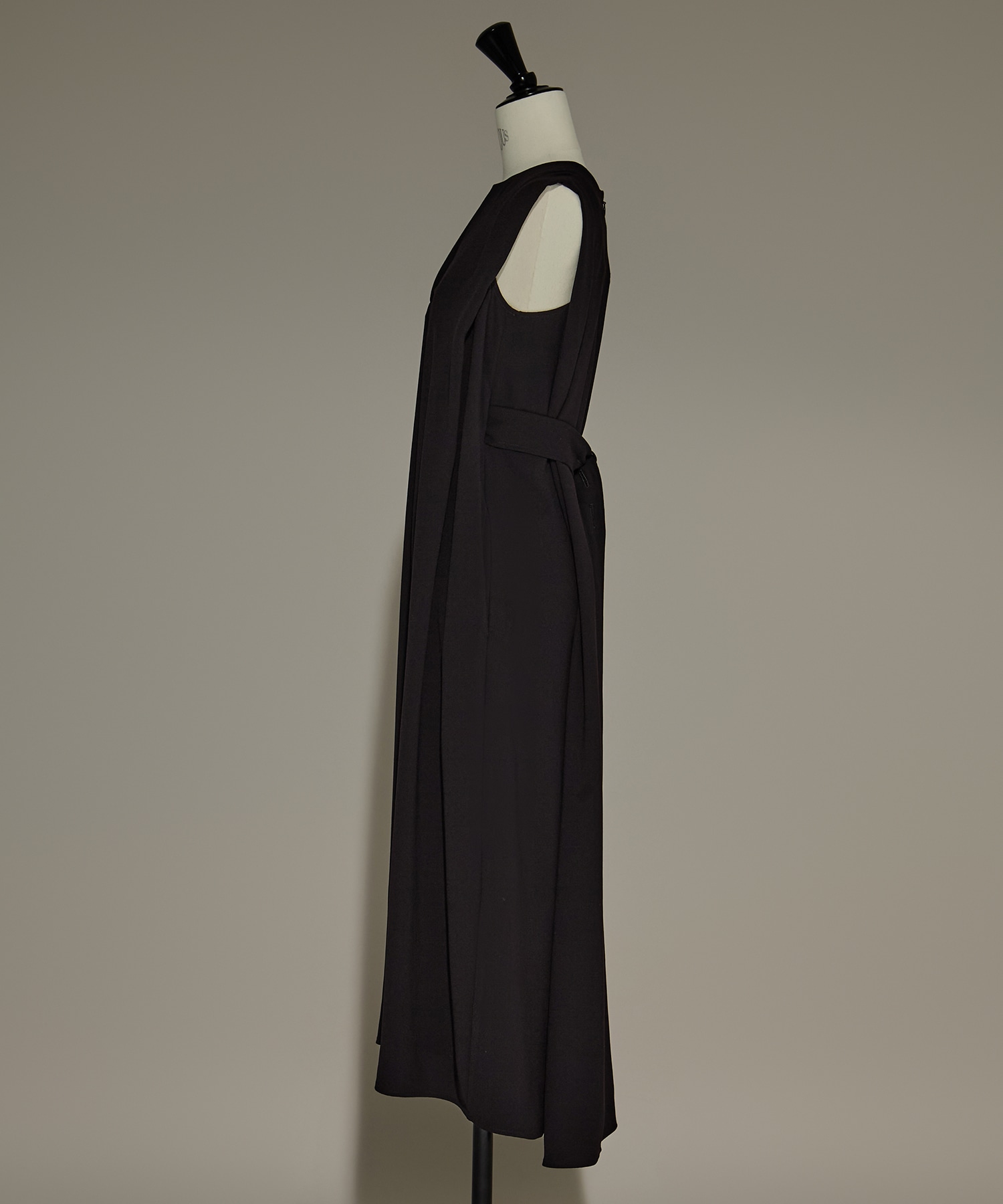 Back Satin Belted Dress STUDIOUS