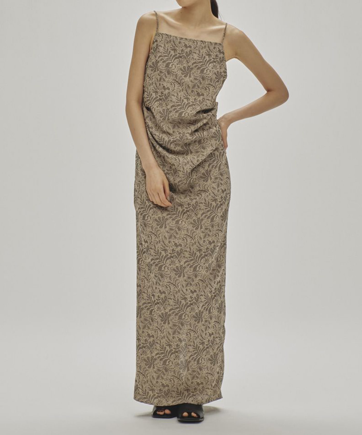 Jaquard Camisole Dress(36 BEIGE): TODAYFUL: WOMENS