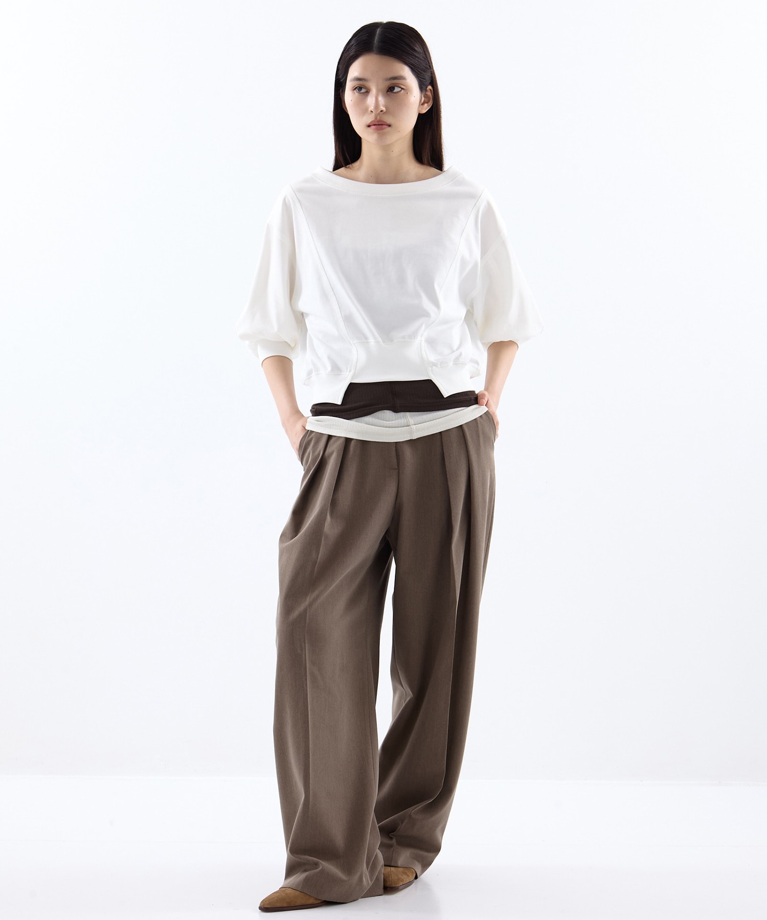 2WAY VOLUME SLEEVE TOPS STUDIOUS