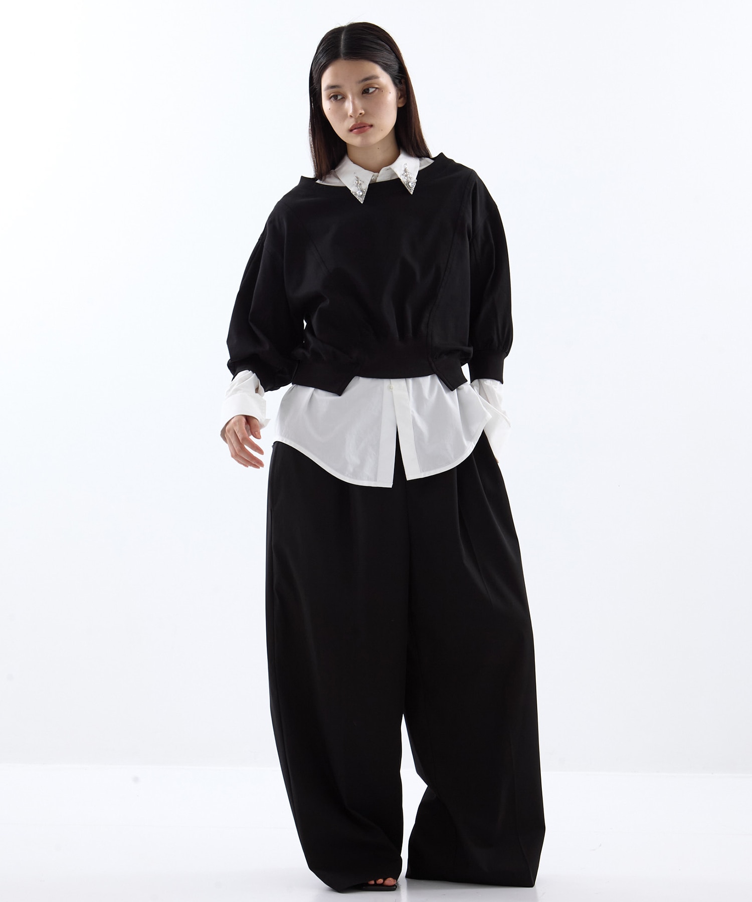 2WAY VOLUME SLEEVE TOPS STUDIOUS