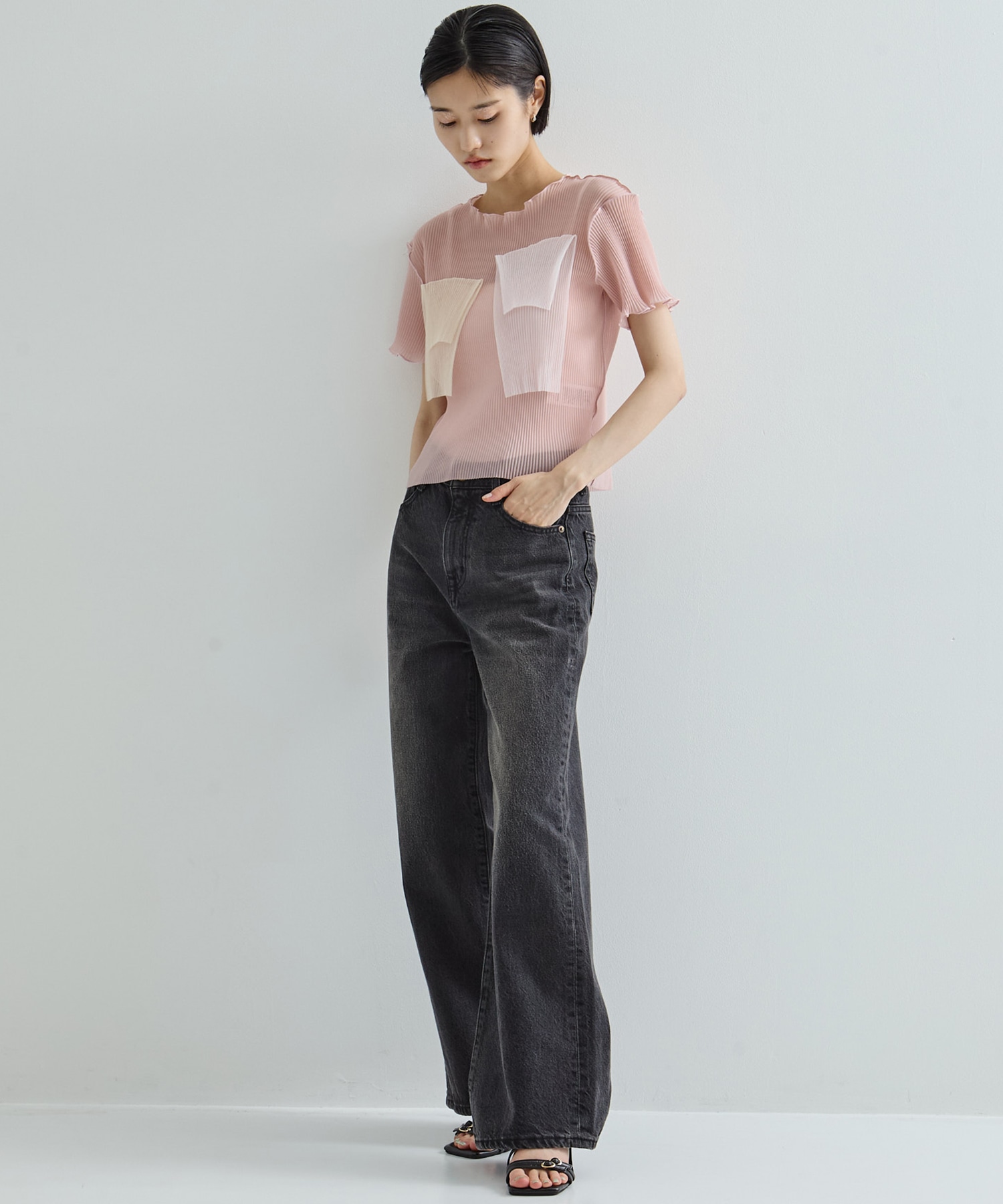 別注SHEER SHORT SLEEVE TOP kotohayokozawa