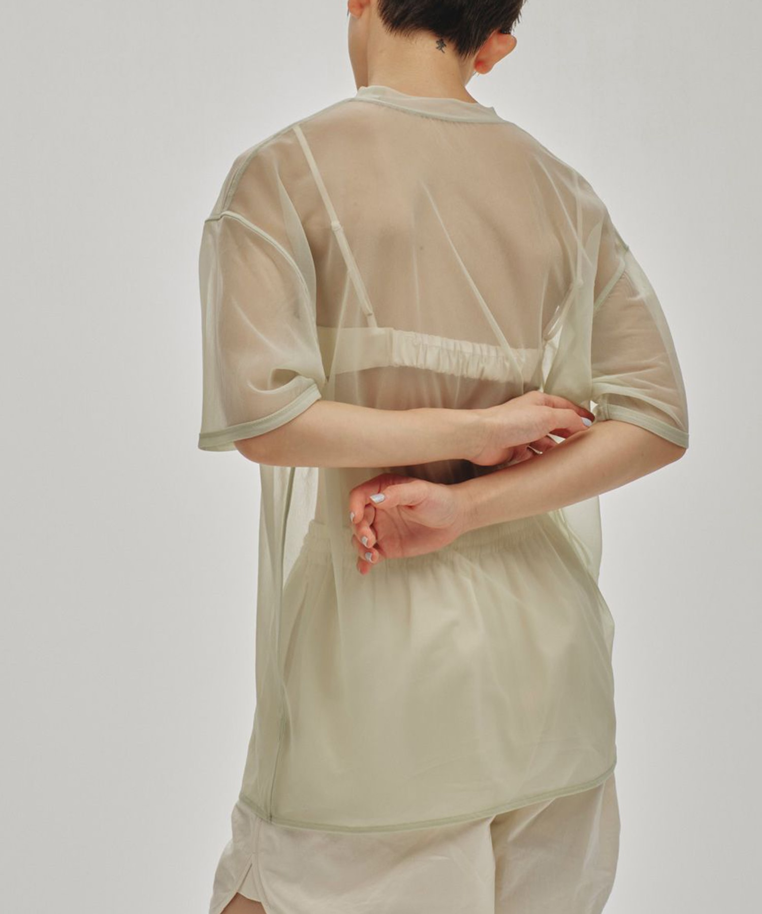 Halfsleeve Sheer T-shirts TODAYFUL