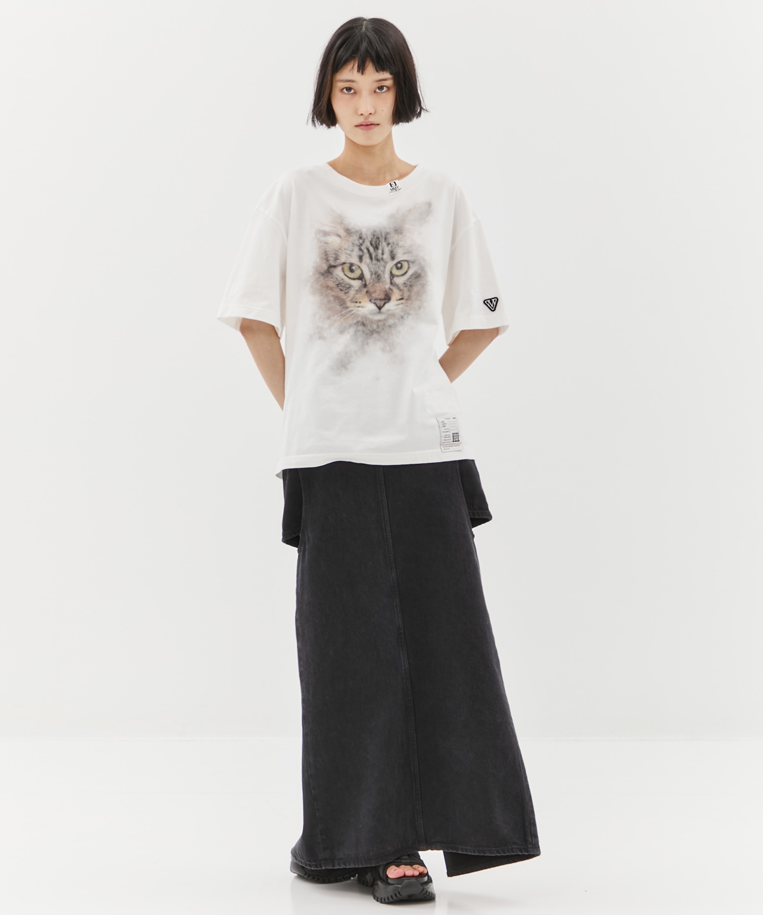 CAT PRINTED TEE Maison MIHARA YASUHIRO