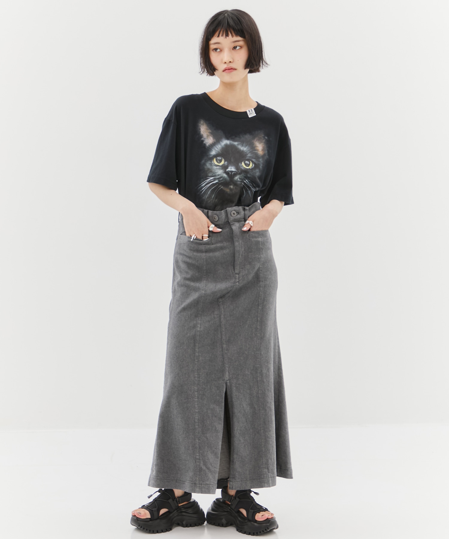 CAT PRINTED TEE Maison MIHARA YASUHIRO