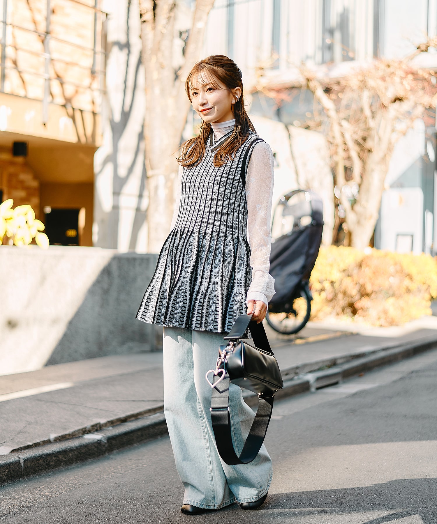 Lantern Knitted Volume Top Mame Kurogouchi
