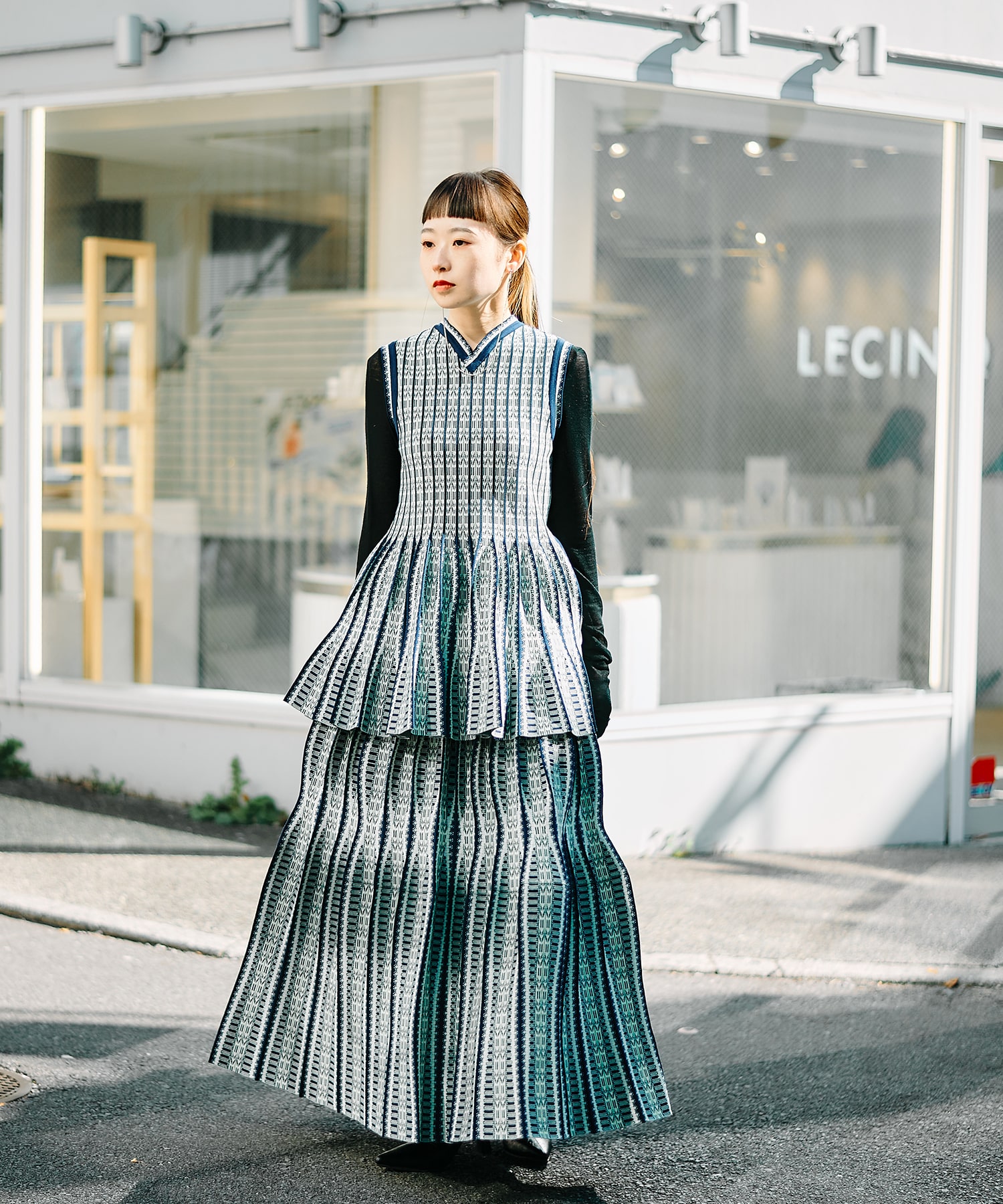 Lantern Knitted Volume Top Mame Kurogouchi