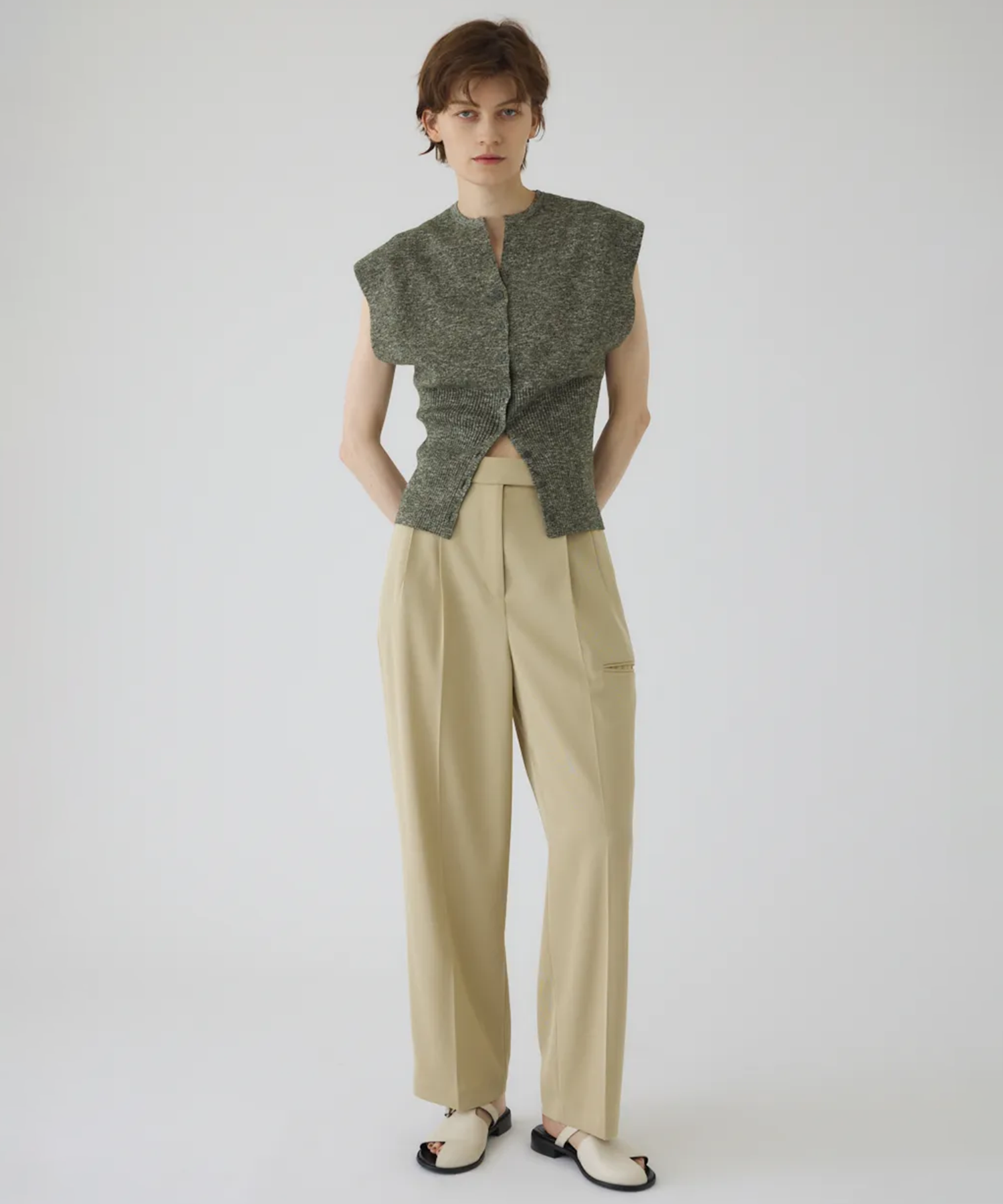 Mix yarn rib knit RIM.ARK