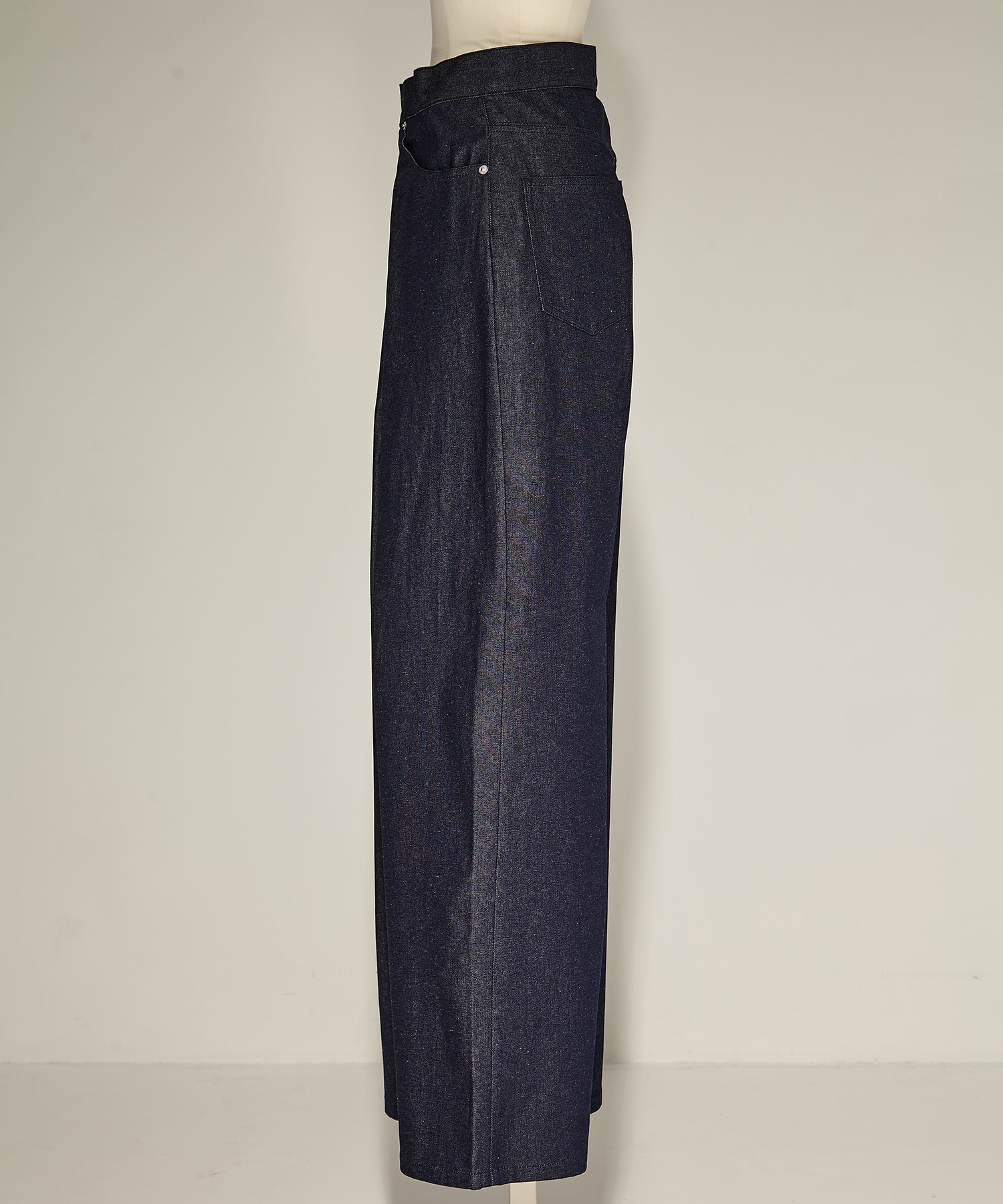 RIGID DENIM WIDE PANTS (SHORT LENGTH) JOHN LAWRENCE SULLIVAN