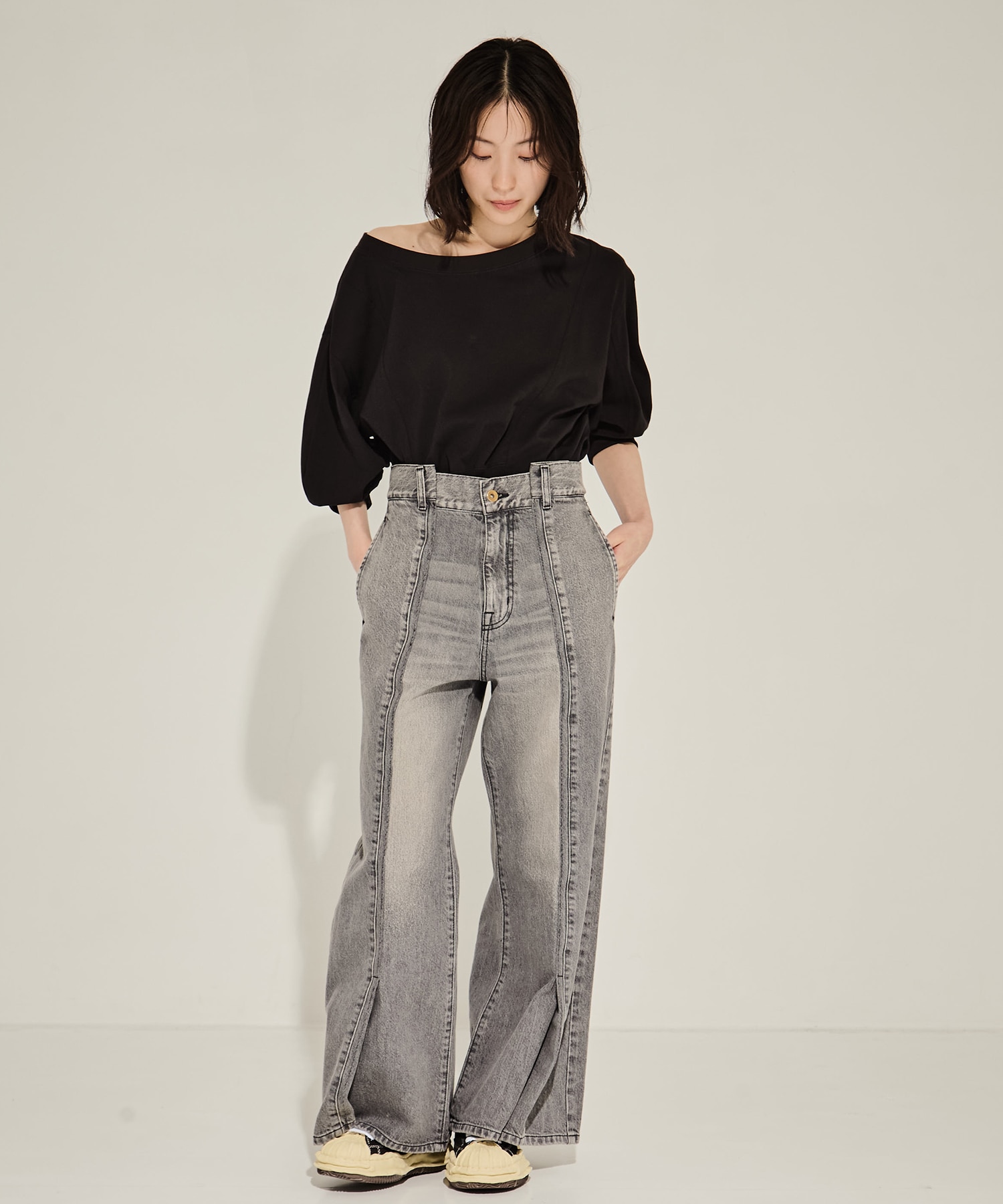 Side Folded Jeans STUDIOUS