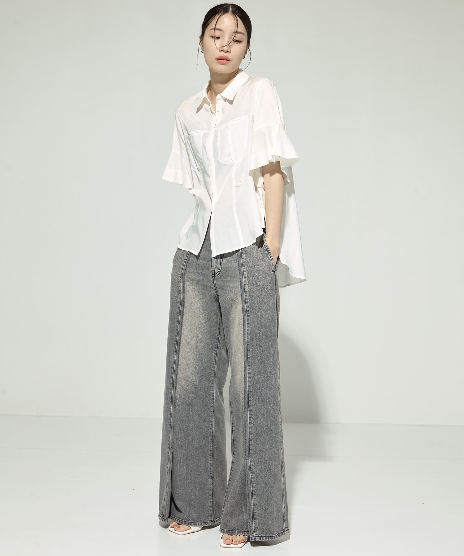 Side Folded Jeans STUDIOUS