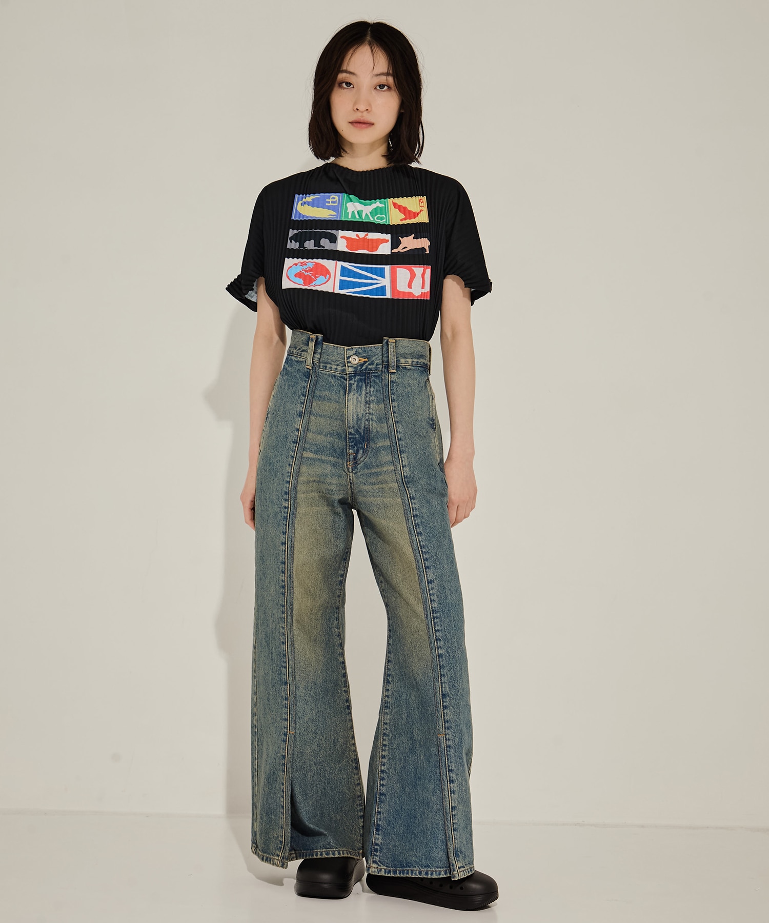 Side Folded Jeans STUDIOUS