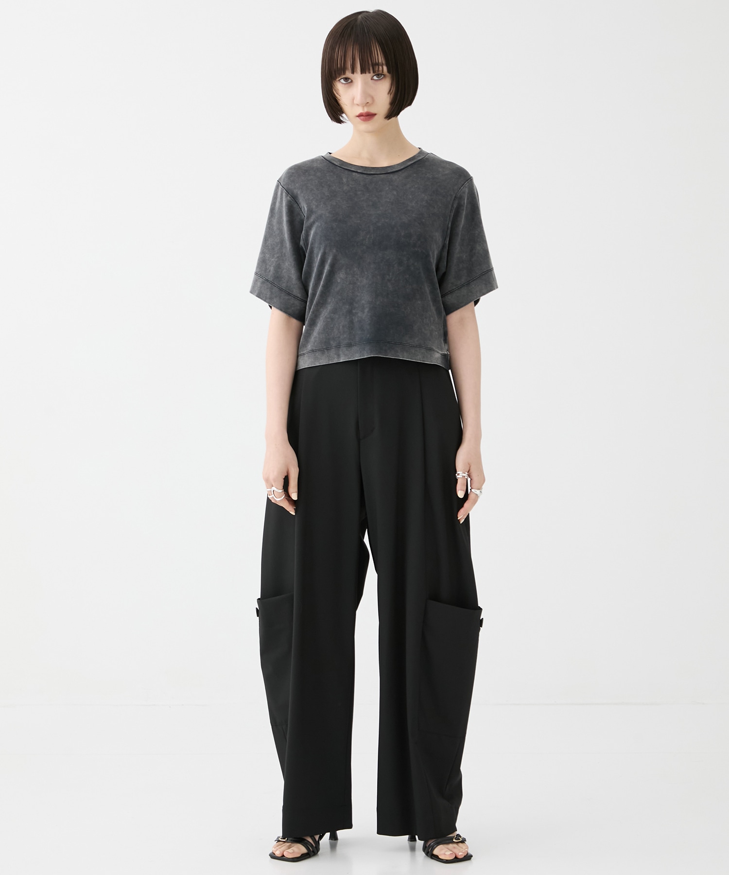 Barrel Leg Cargo Trousers STUDIOUS