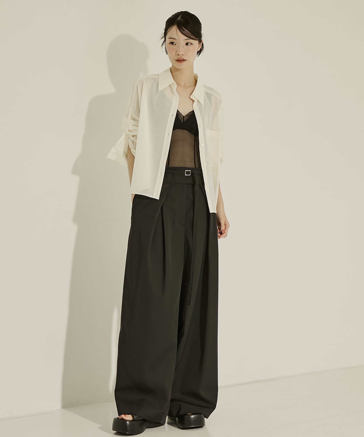 Back Asymmetry Chino Pants STUDIOUS