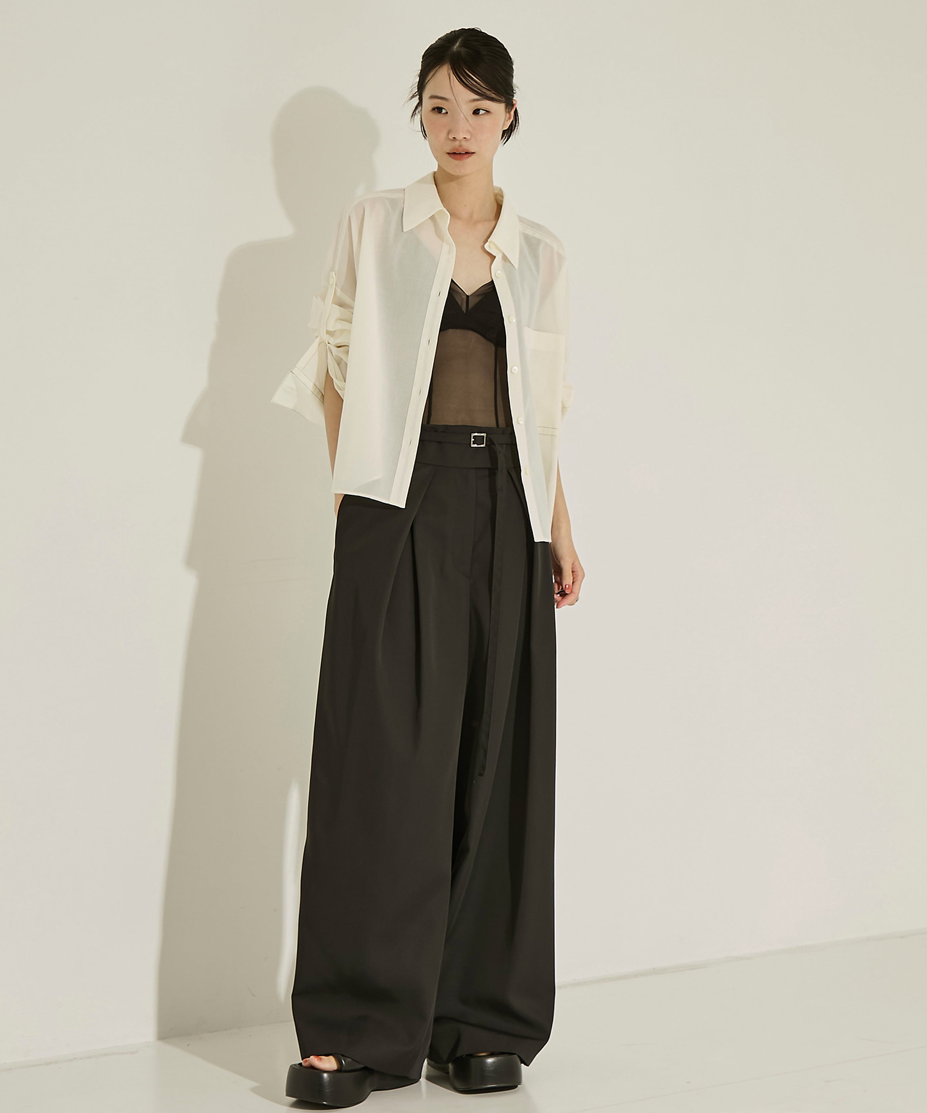 Back Asymmetry Chino Pants STUDIOUS