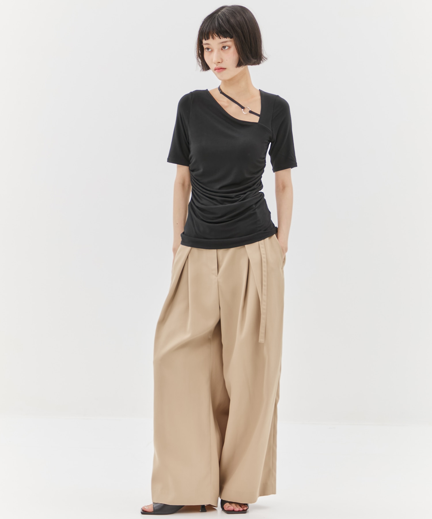 Back Asymmetry Chino Pants STUDIOUS