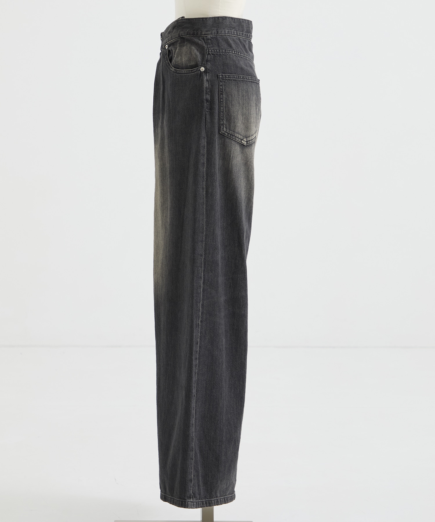 別注 WASHED DENIM FOLDED WIDE PANTS (SHORT LENGTH) JOHN LAWRENCE SULLIVAN