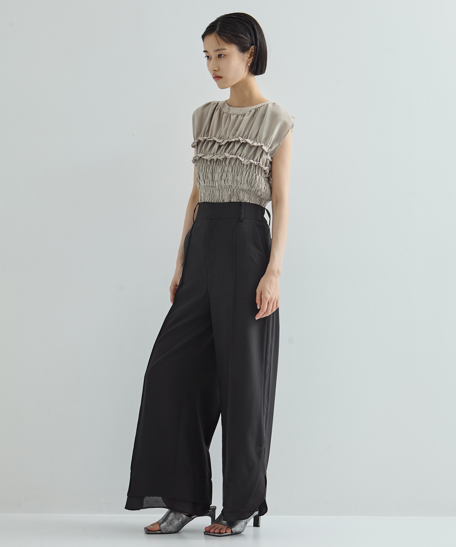 Sheer Layered Trousers STUDIOUS