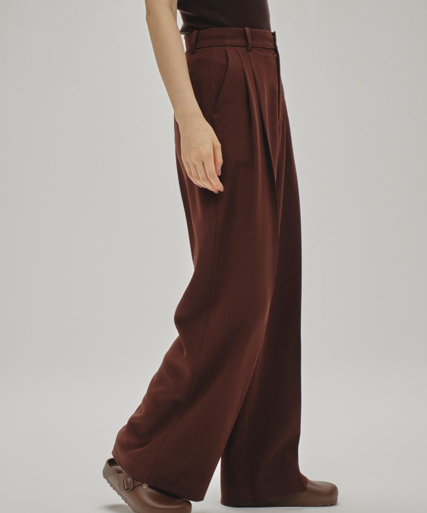 Tuck Wide Trousers TODAYFUL