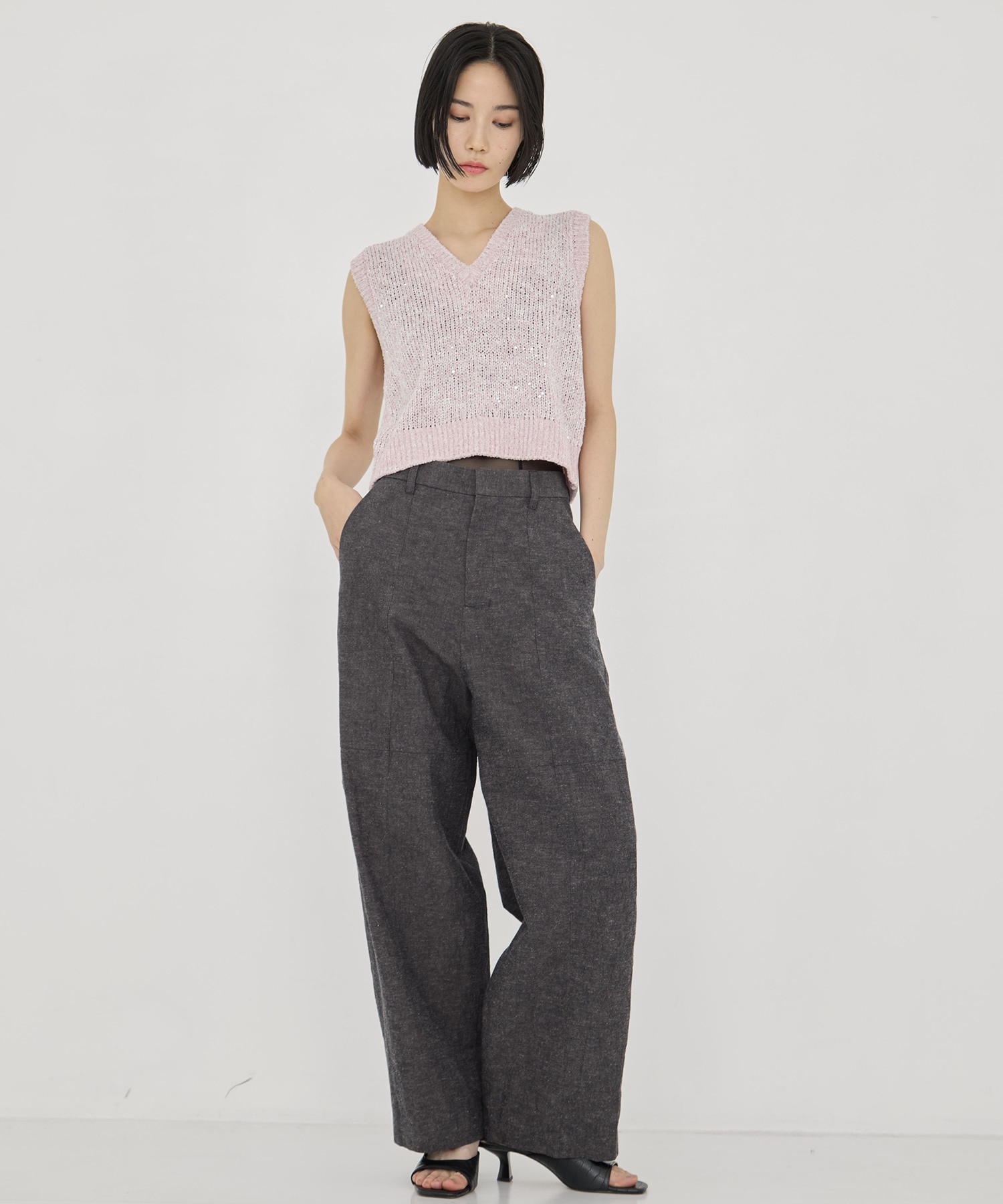 Miriam panel pants AKIRANAKA