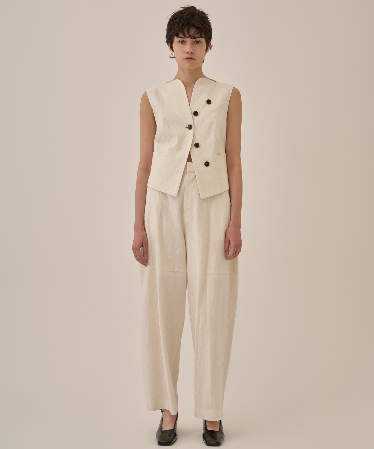 Miriam panel pants AKIRANAKA