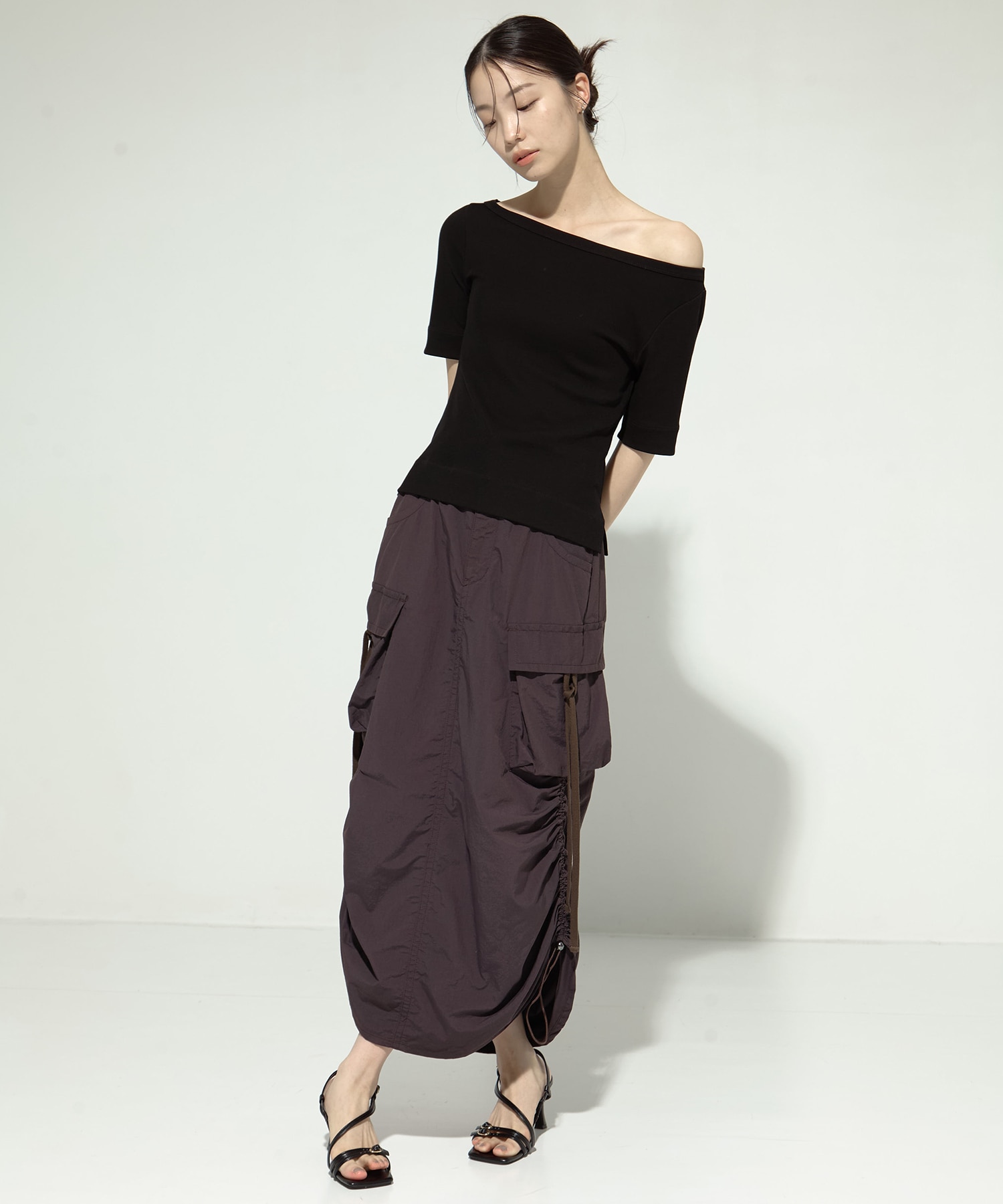Drawstring Cargo Skirt STUDIOUS