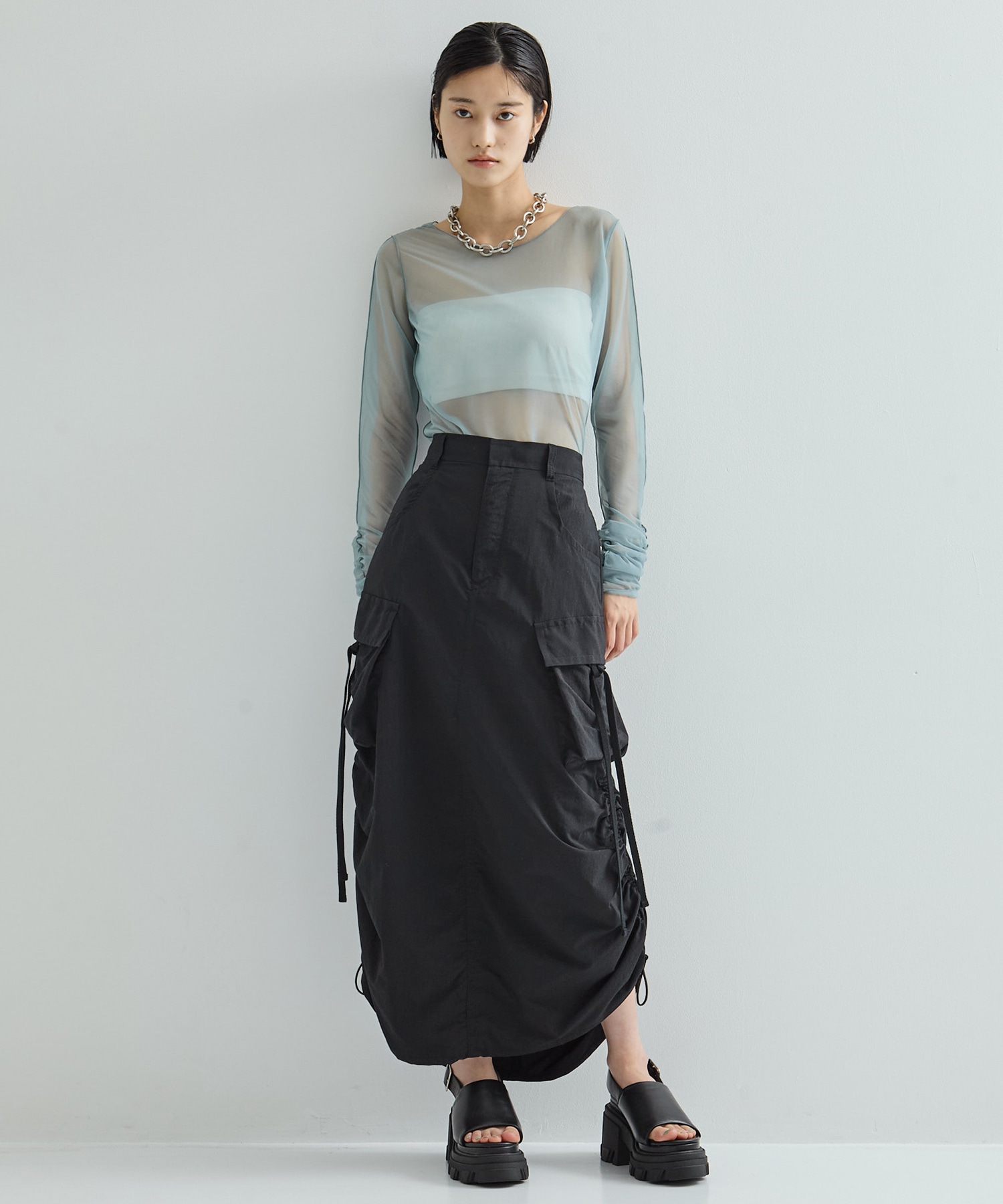 Drawstring Cargo Skirt STUDIOUS