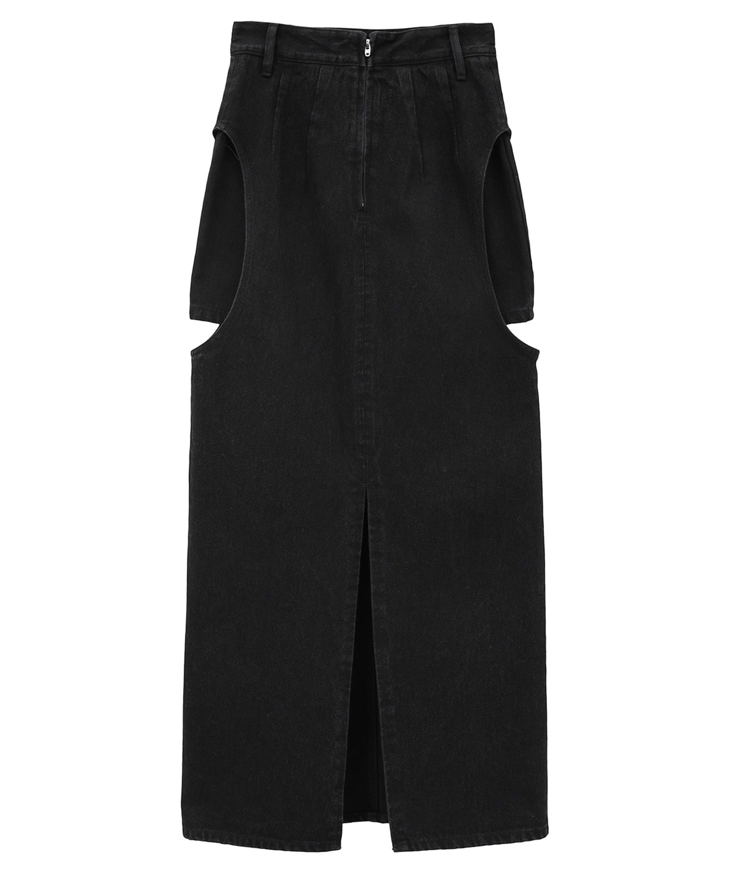 別注 サークルカットデニムスカート CLANE