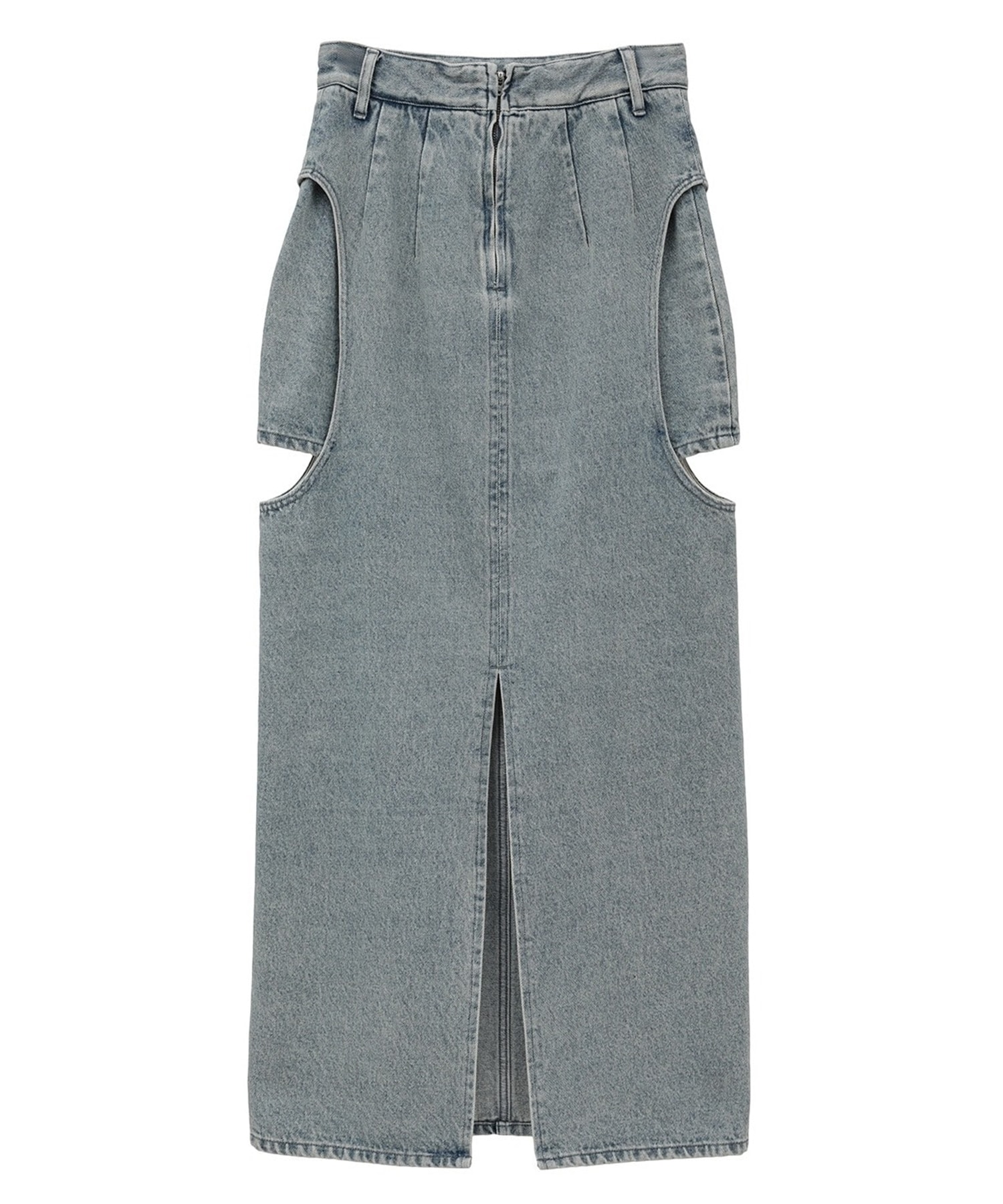 別注 サークルカットデニムスカート CLANE