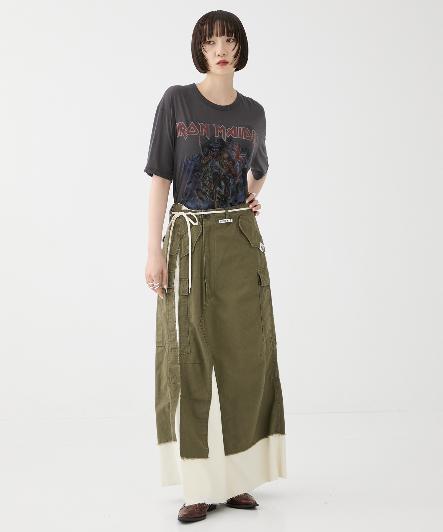 CARGO PNTS PASTED SKIRT Maison MIHARA YASUHIRO