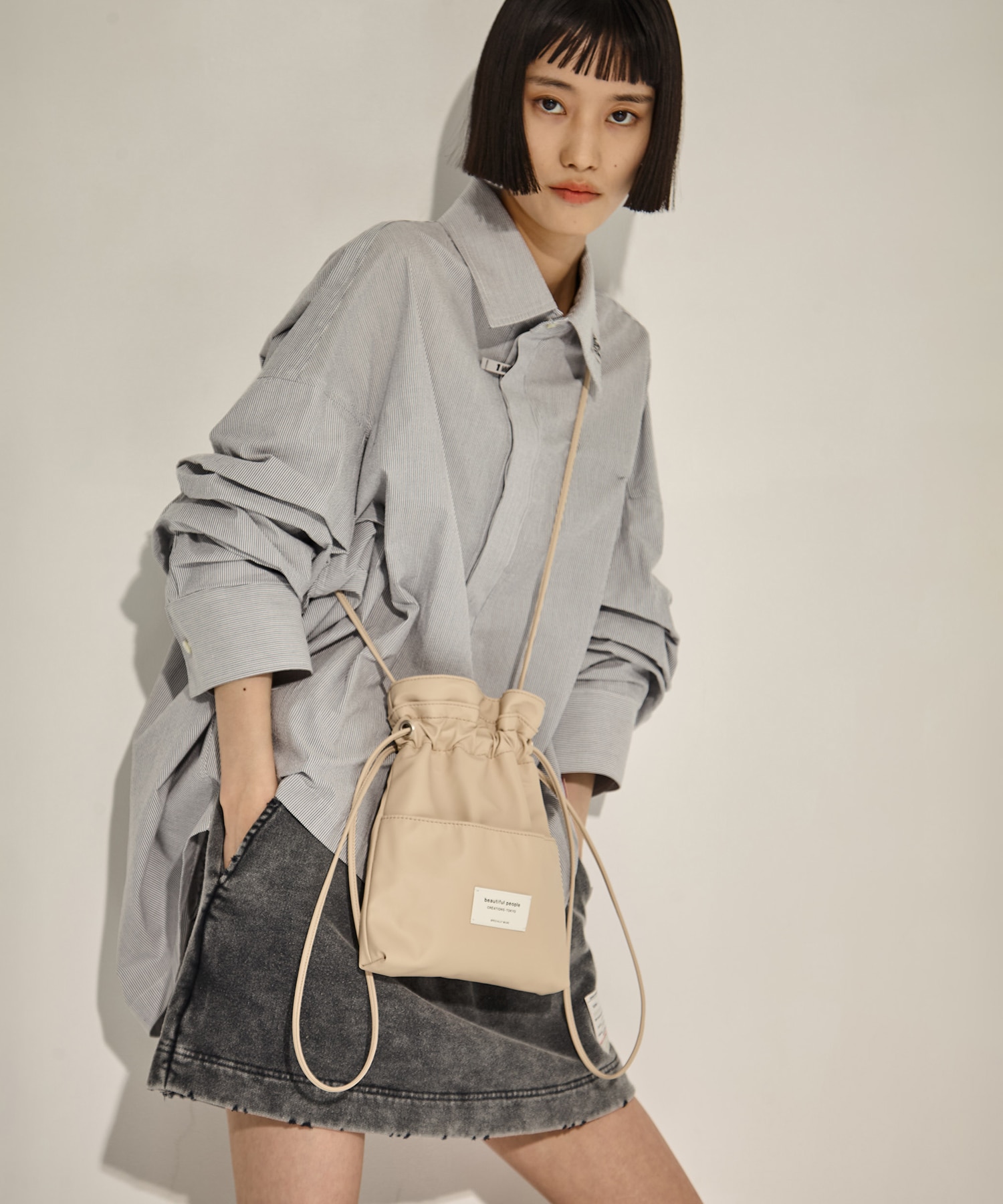 別注2wayショルダー巾着バッグ beautiful people