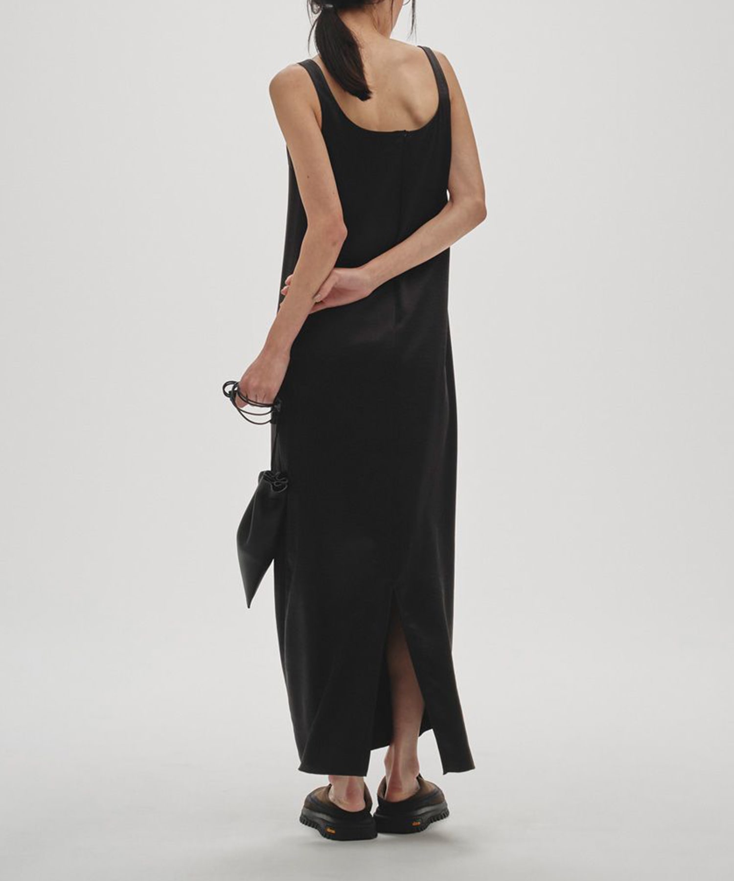 Squareneck Satin Dress TODAYFUL