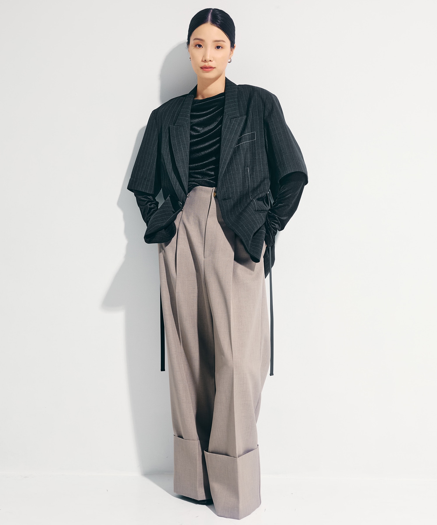 Half Sleeve Summer Wool Jacket STUDIOUS
