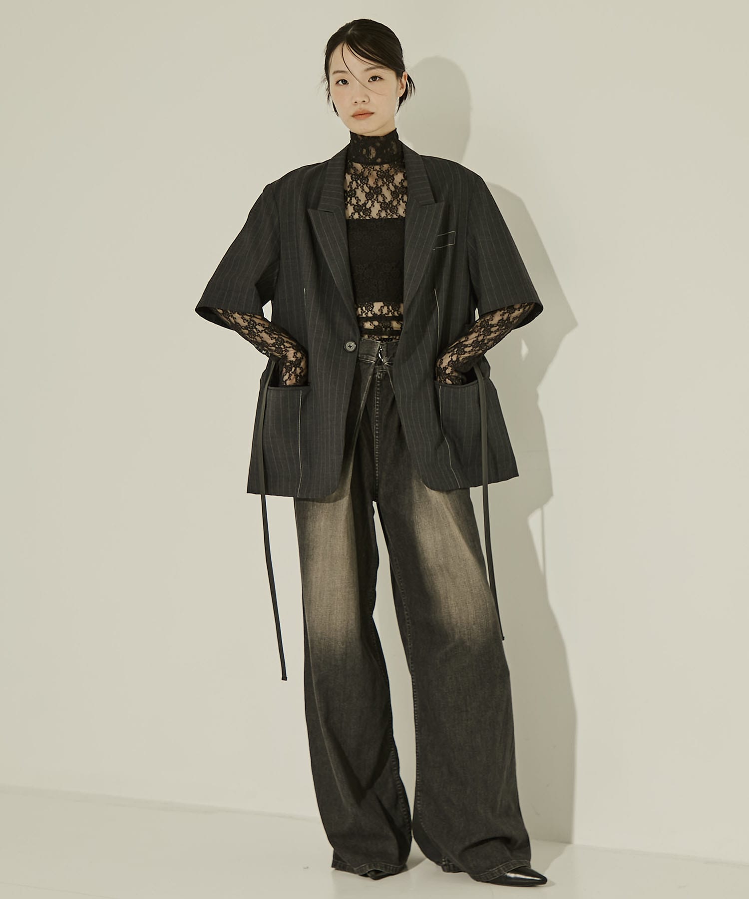 Half Sleeve Summer Wool Jacket STUDIOUS
