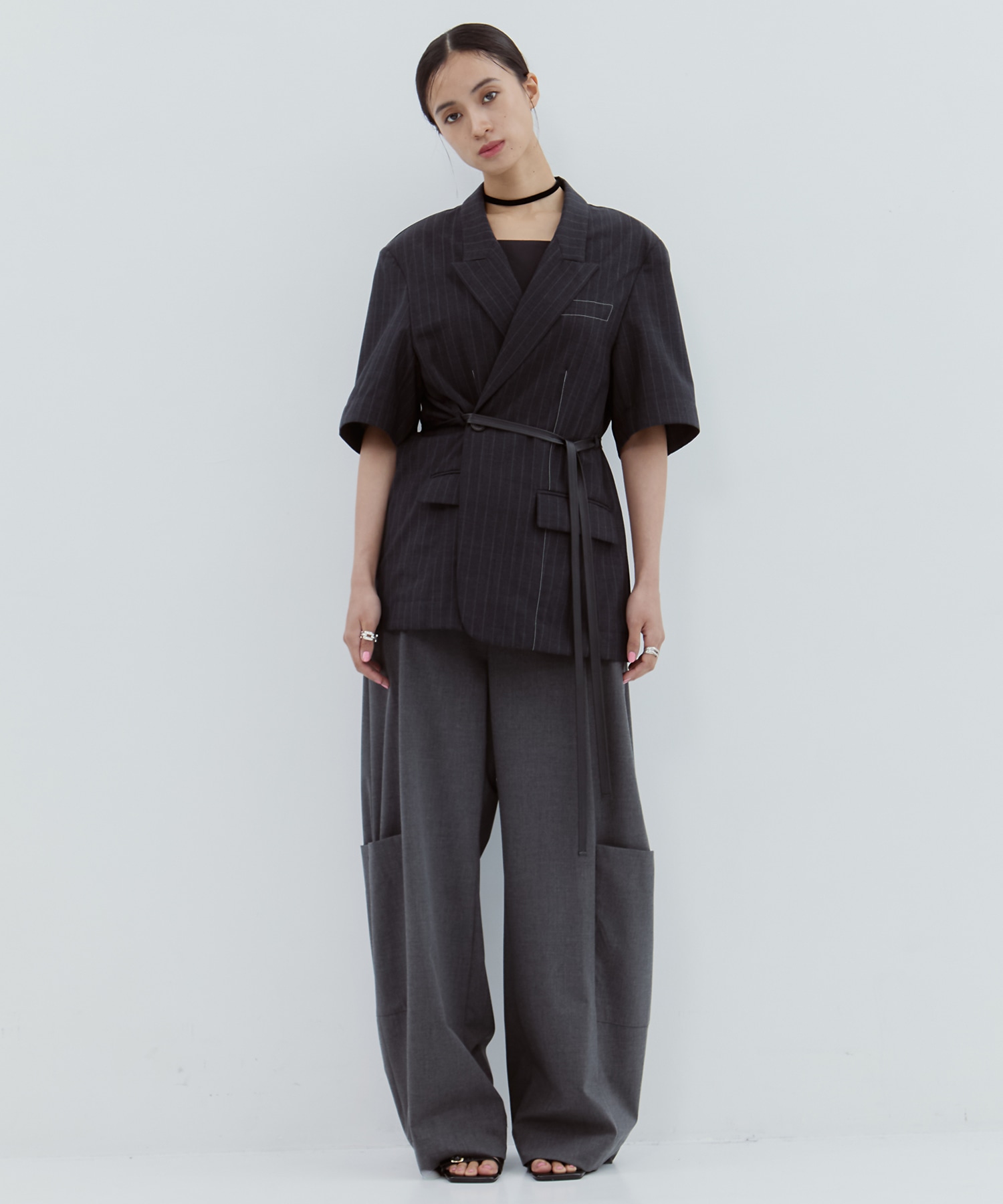 Half Sleeve Summer Wool Jacket STUDIOUS