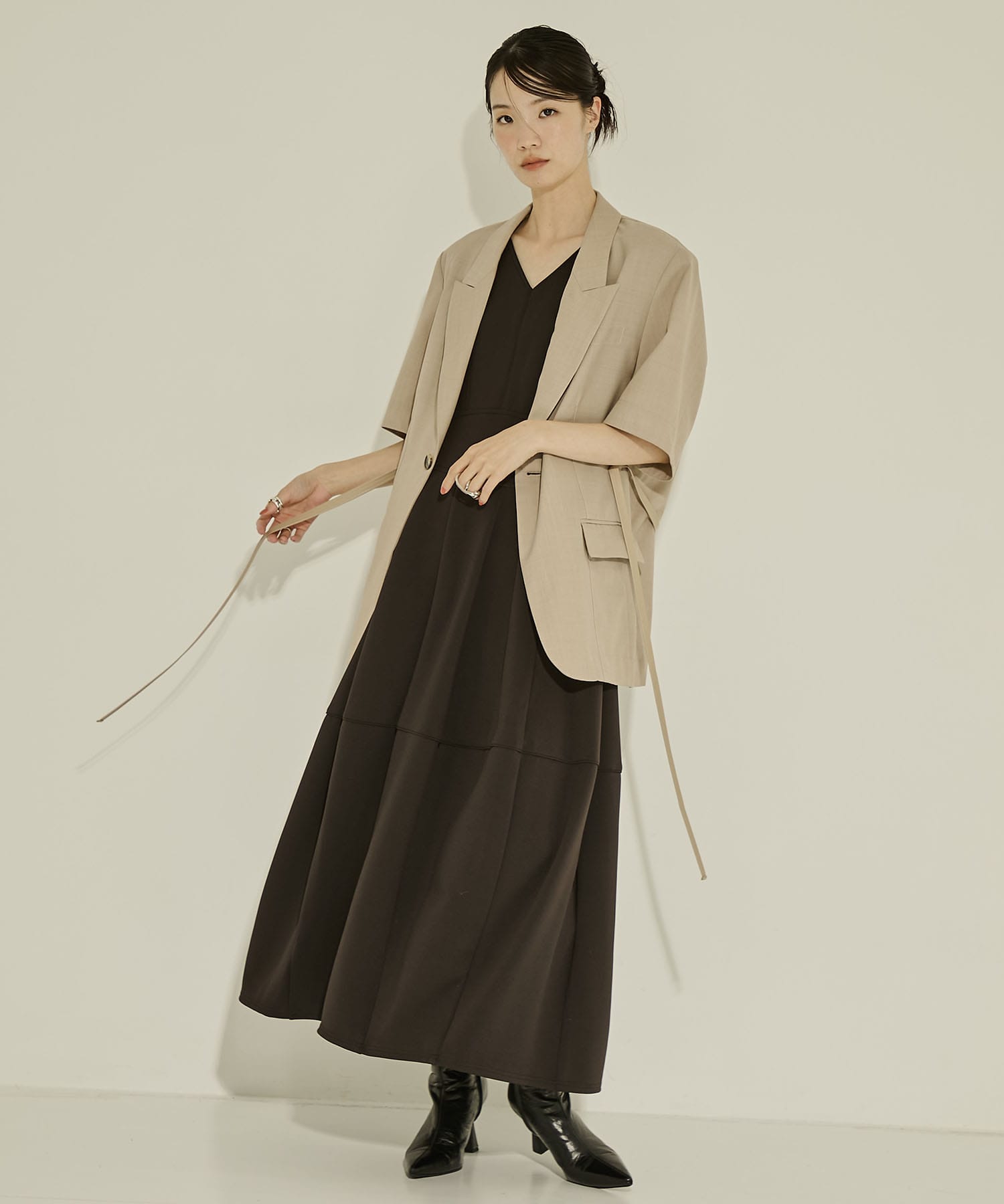 Half Sleeve Summer Wool Jacket STUDIOUS