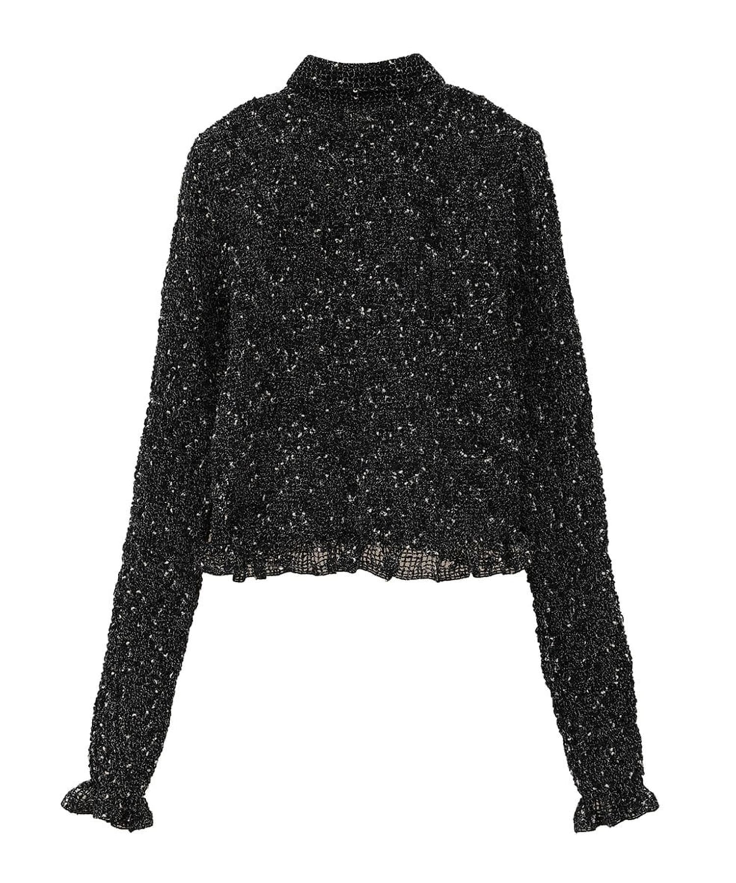 MIX MESH GATHER SHIRT CLANE