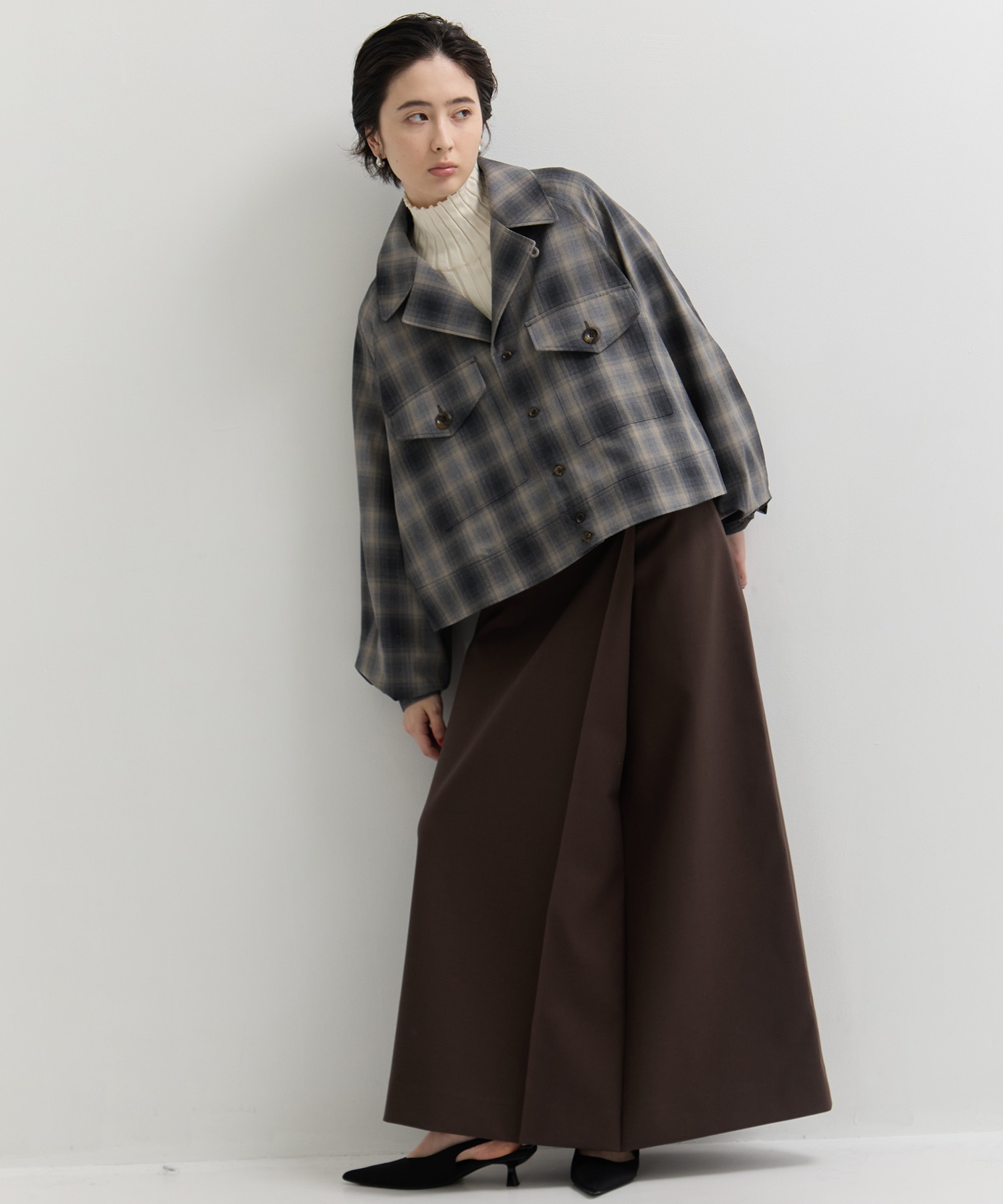 RERACS A-LINE CPO BLOUSE　CHECK THE RERACS