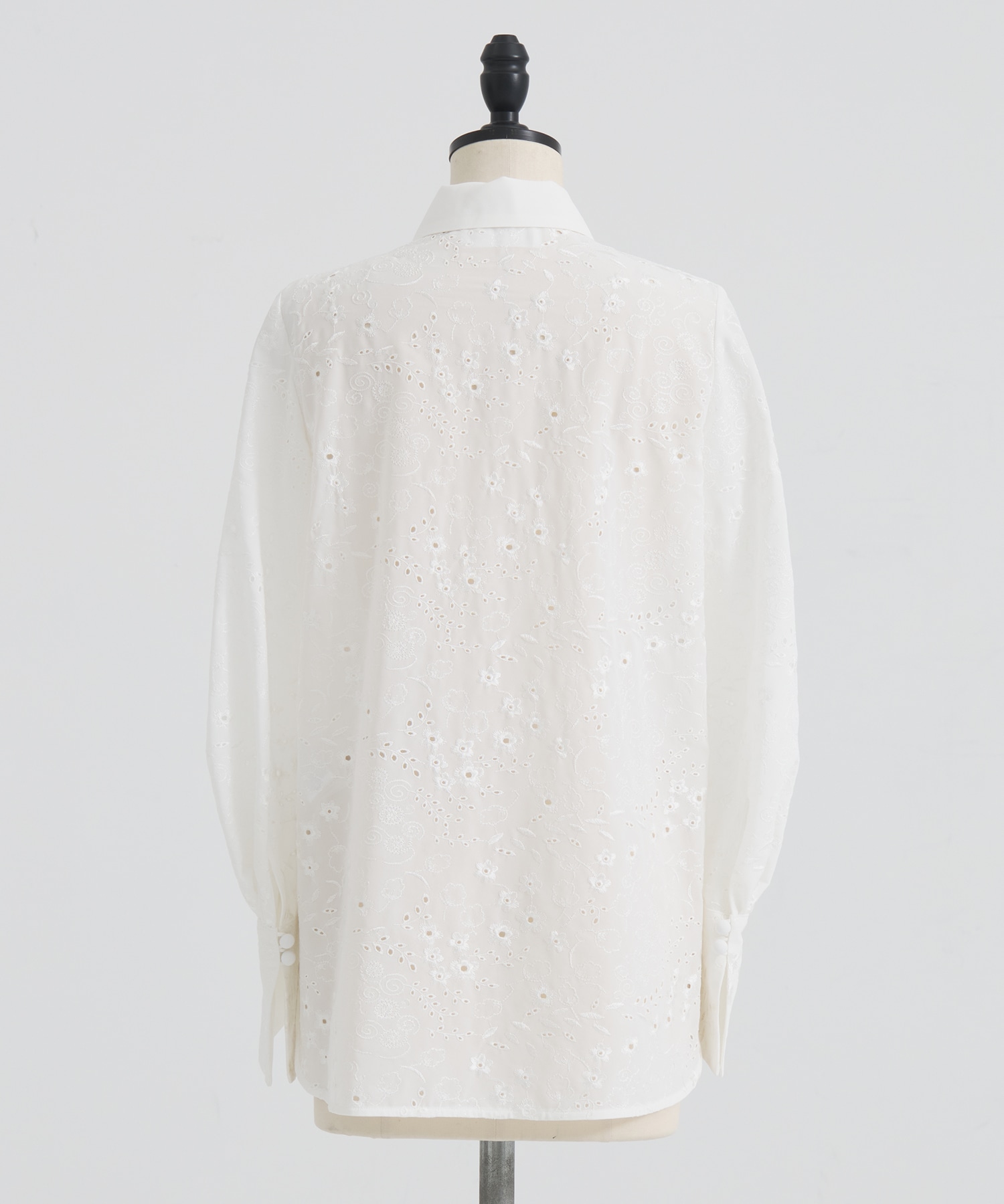 Triacetate Georgette Floral Embroidery Top Mame Kurogouchi