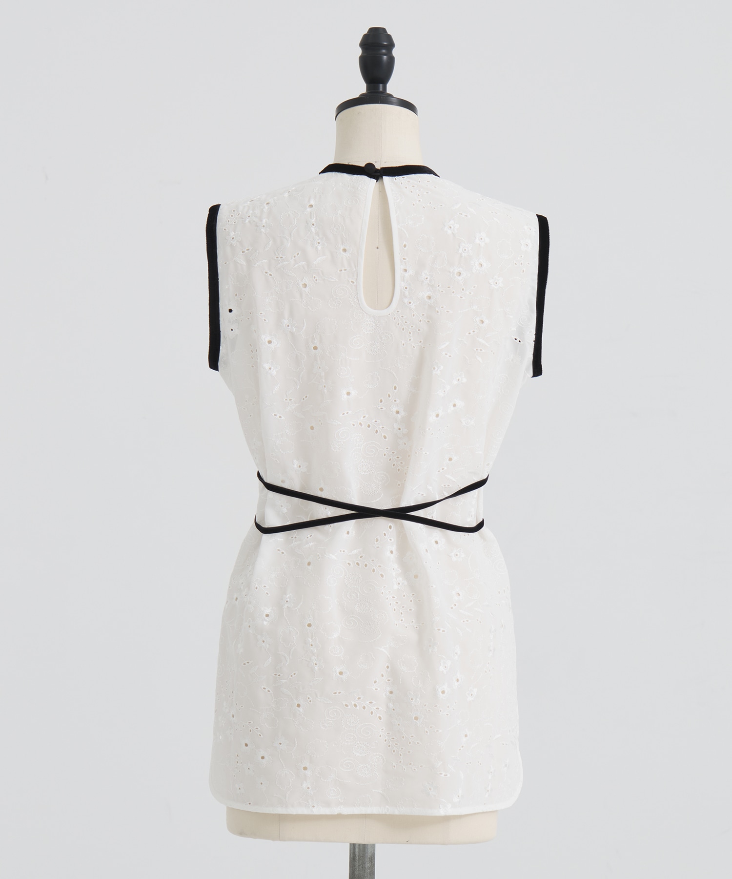 Triacetate Georgette Floral Embroidery Top Mame Kurogouchi