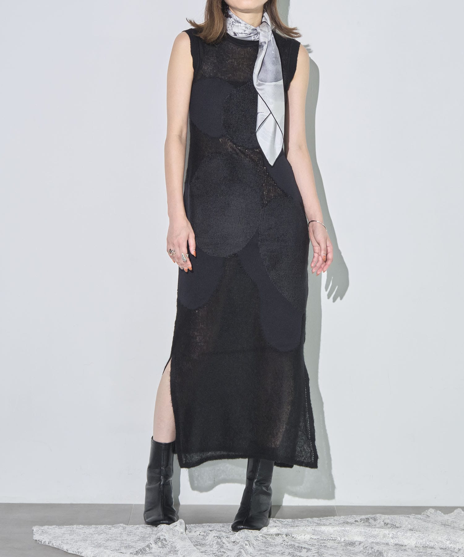Katachi Motif Knited Dress Mame Kurogouchi