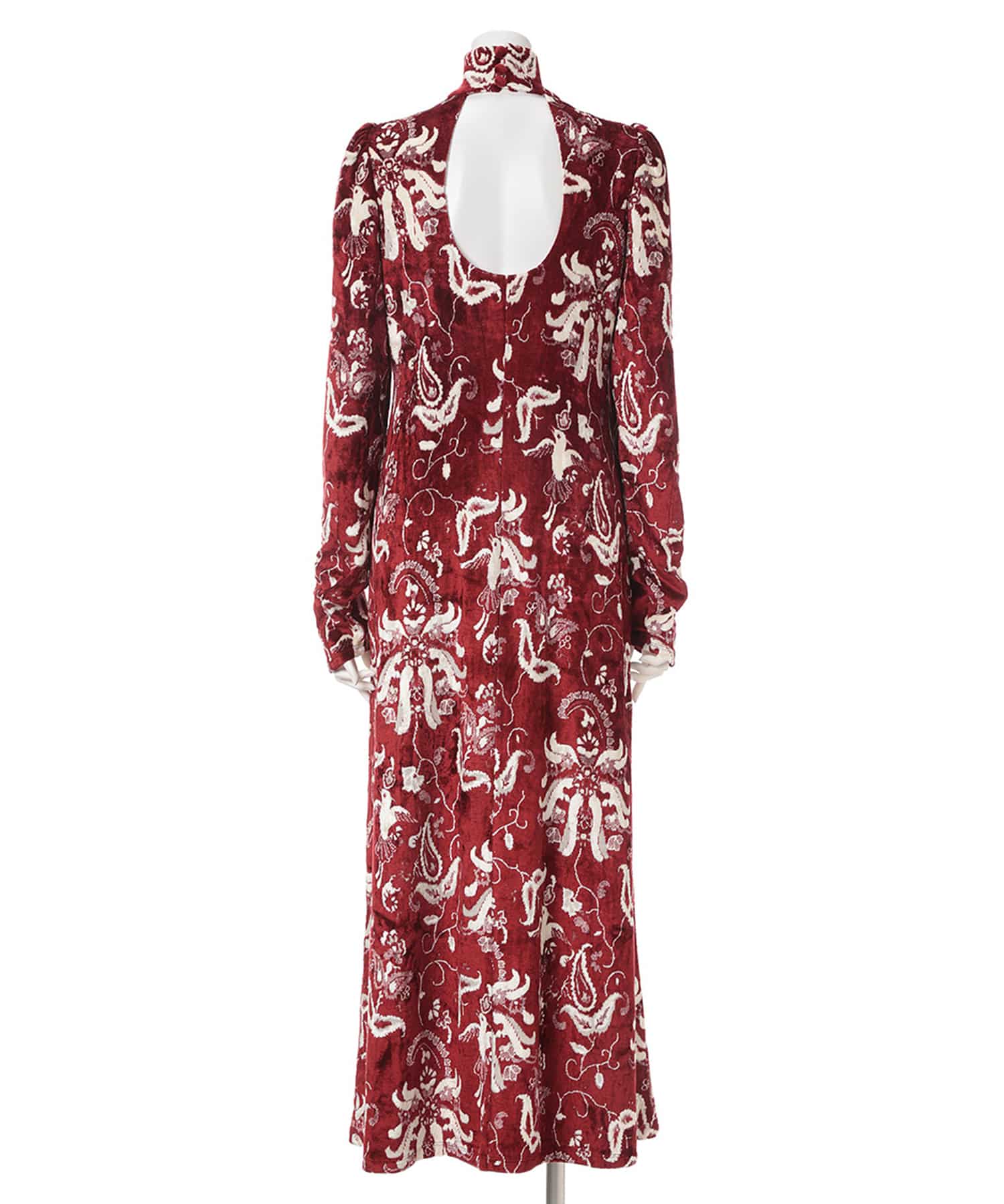 Velour Jersey High Neck Dress Mame Kurogouchi